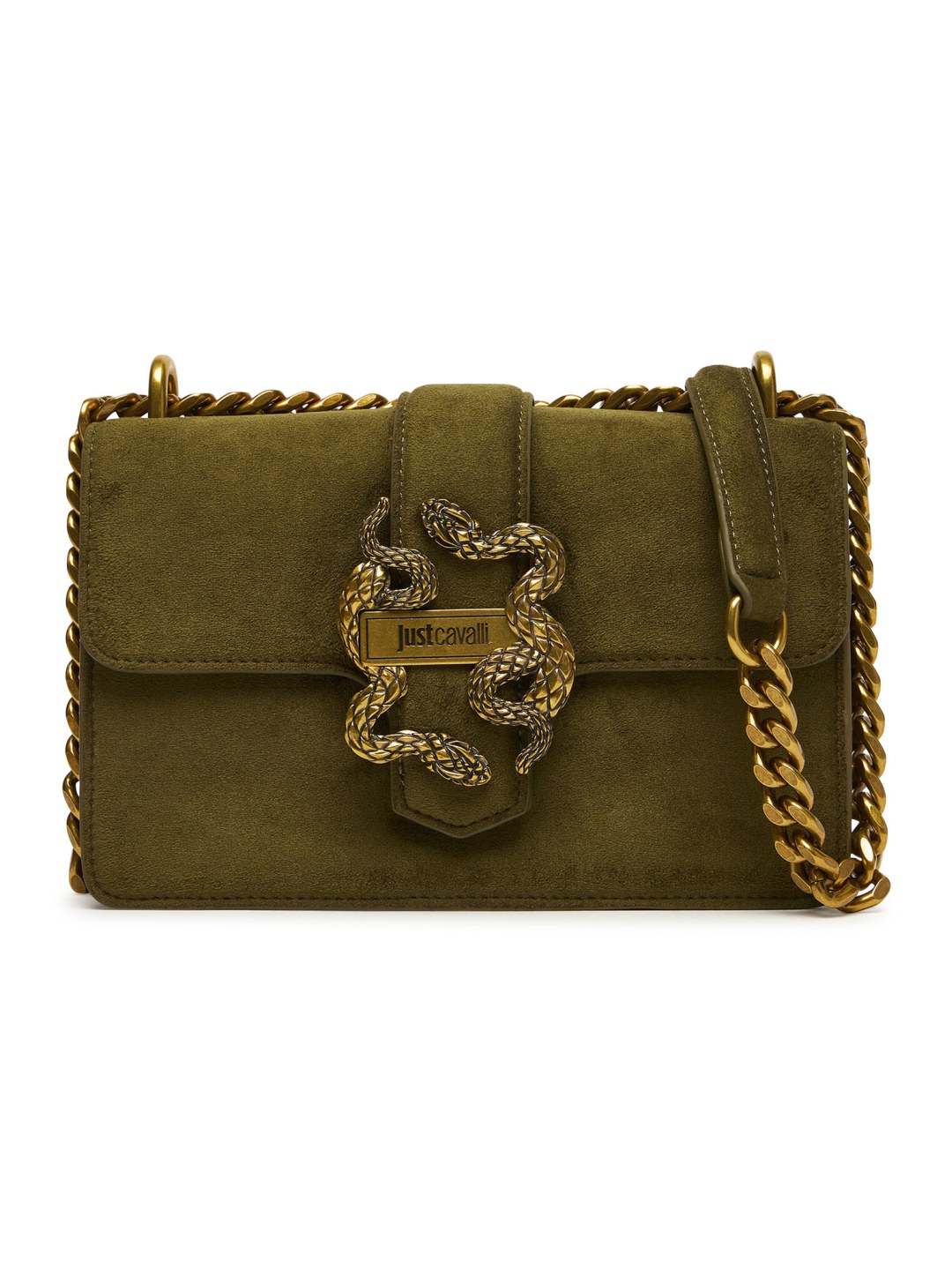 Kabelka Just Cavalli Iconic Snakes 81RA4BAF ZSE74 Zelená