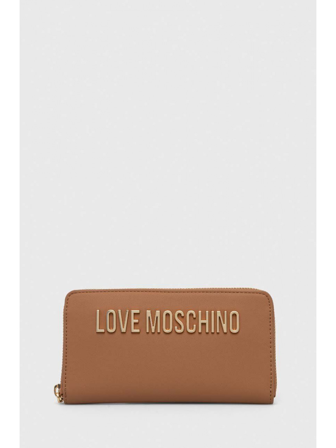 Peněženka Love Moschino hnědá barva
