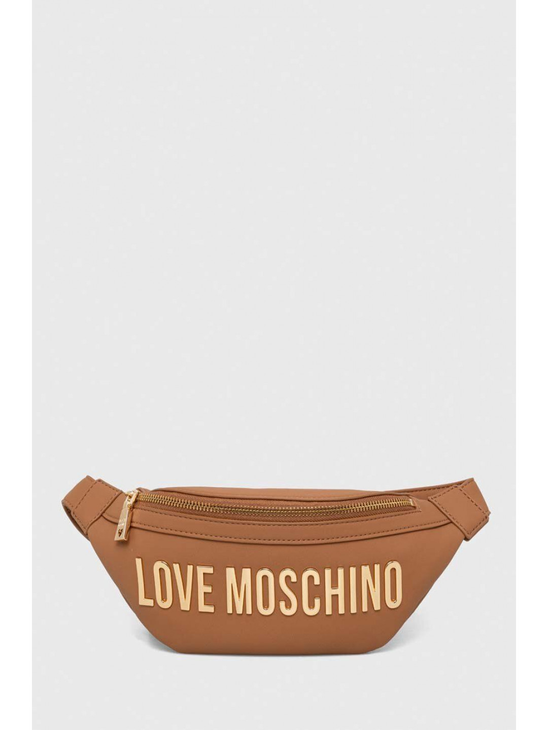 Ledvinka Love Moschino hnědá barva