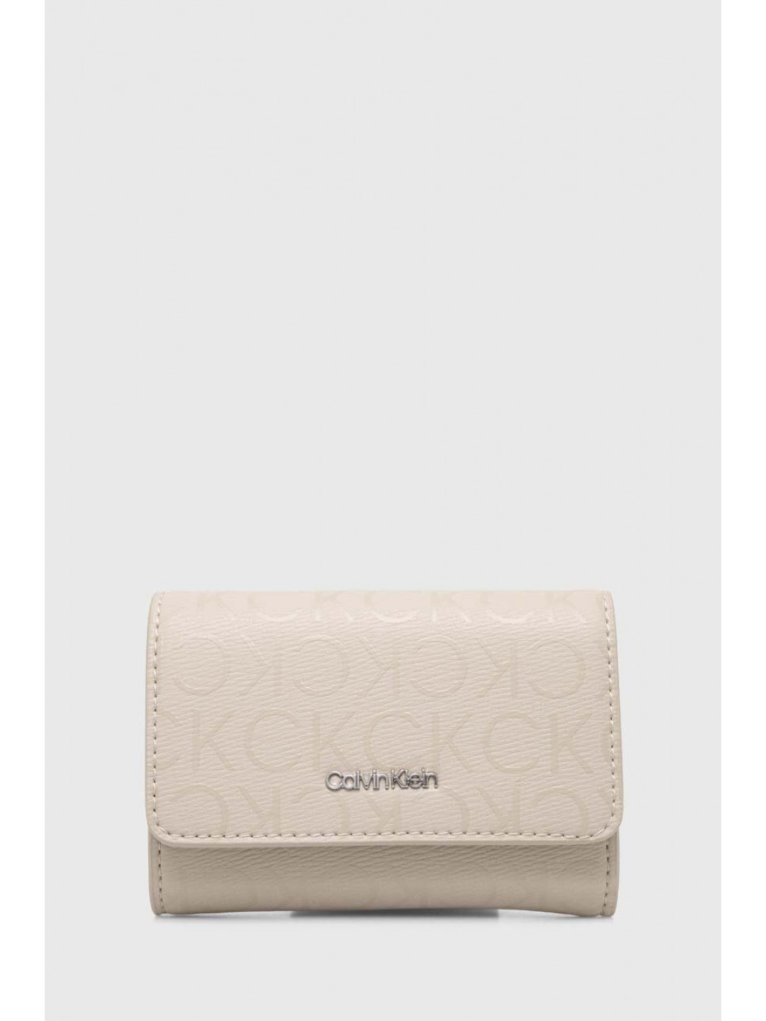 Peněženka Calvin Klein béžová barva K60K611931