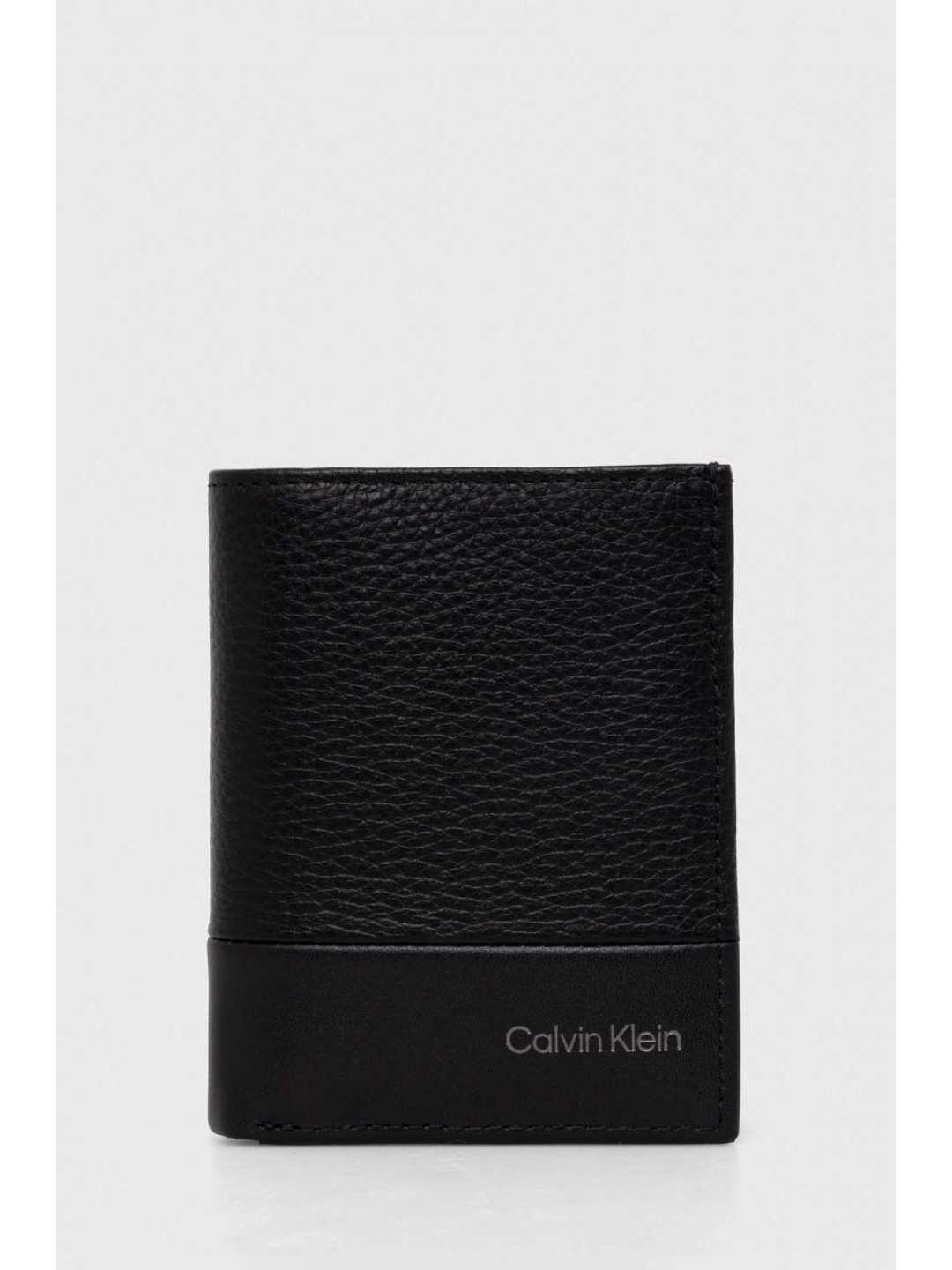 Kožená peněženka Calvin Klein černá barva K50K511667