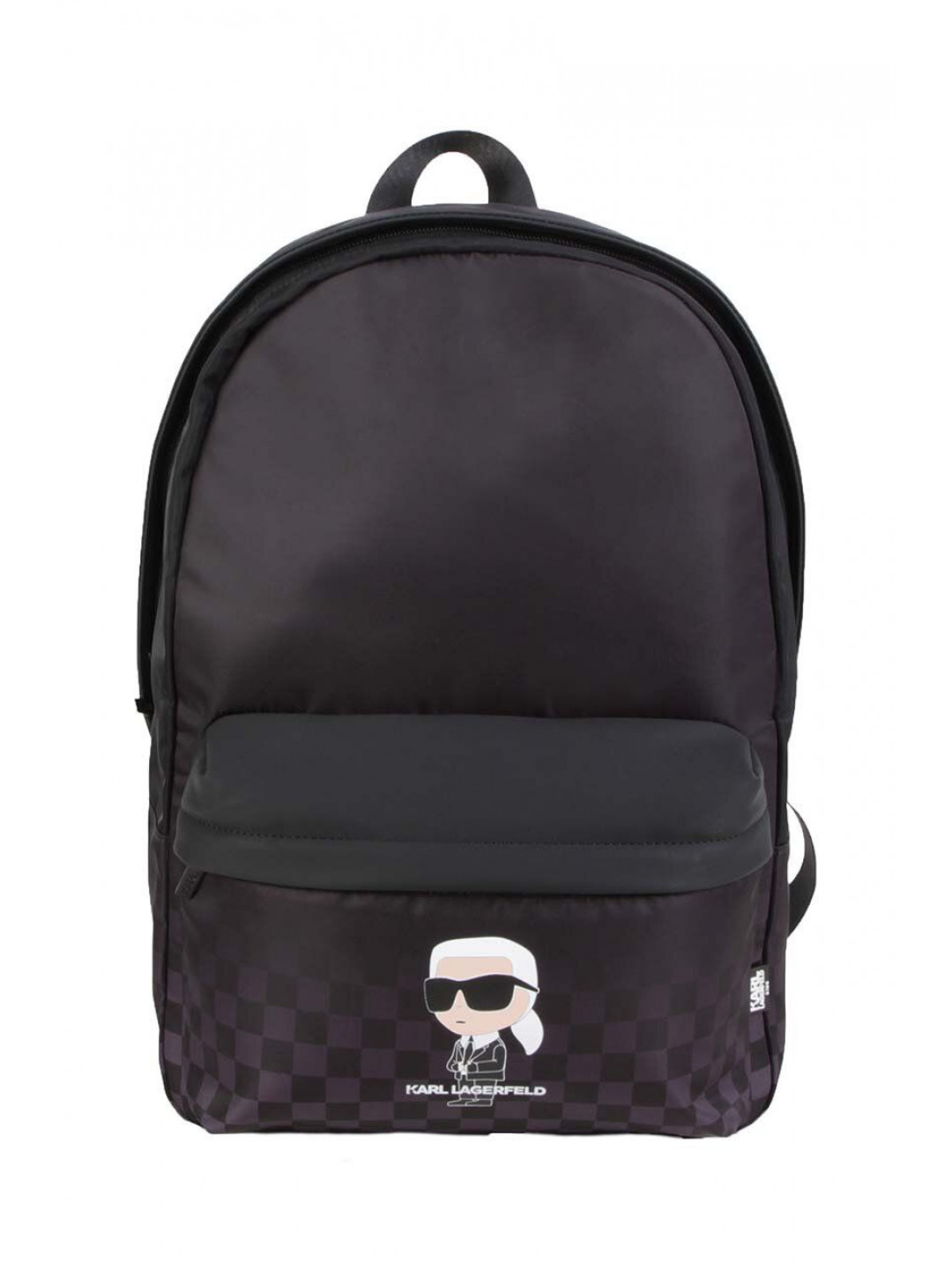 Dětský batoh Karl Lagerfeld černá barva velký vzorovaný