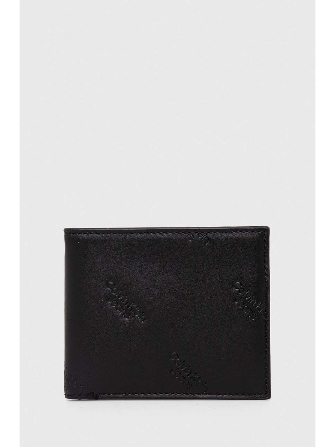 Kožená peněženka Calvin Klein Jeans černá barva K50K511814