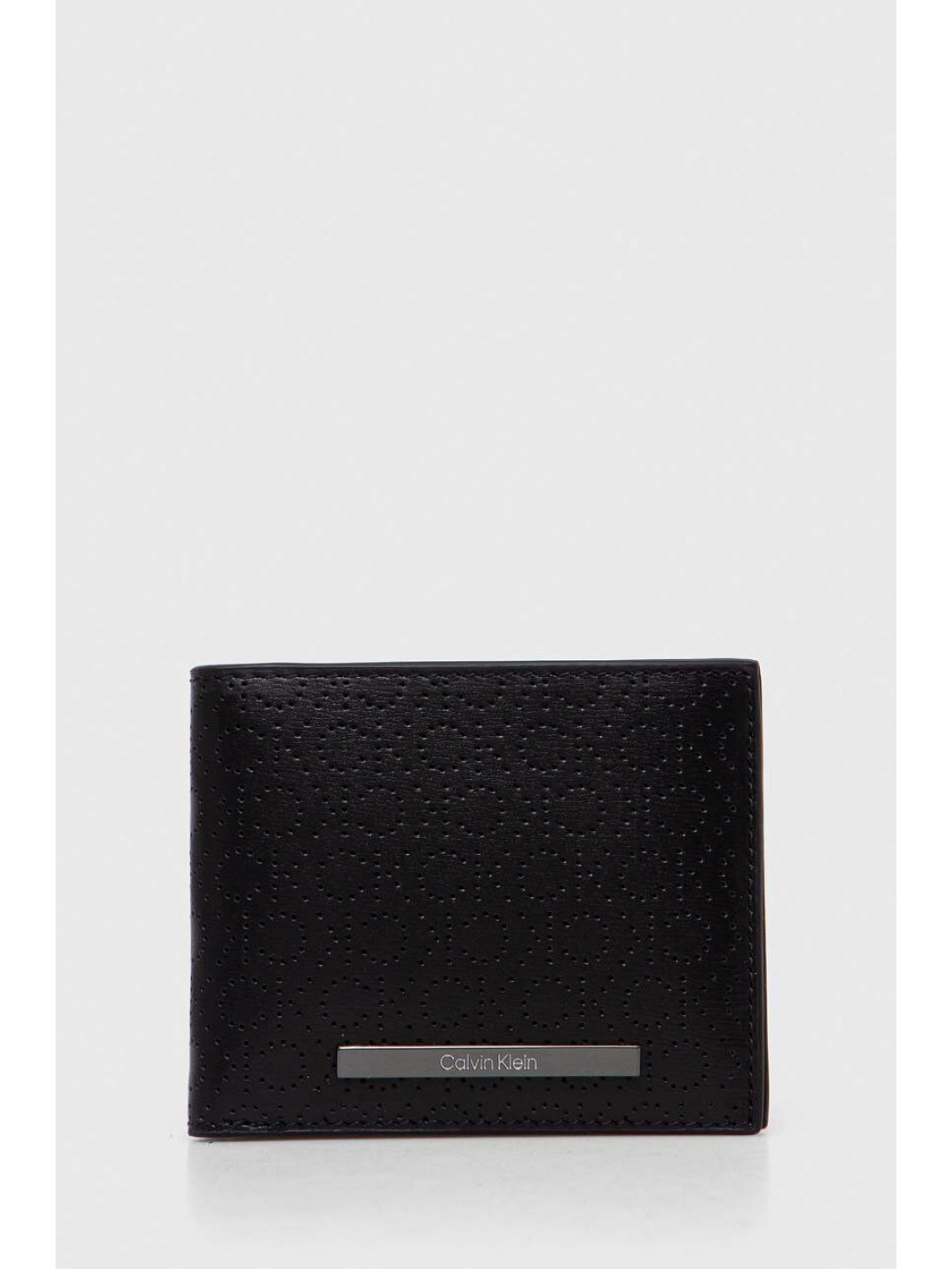 Kožená peněženka Calvin Klein černá barva K50K511834