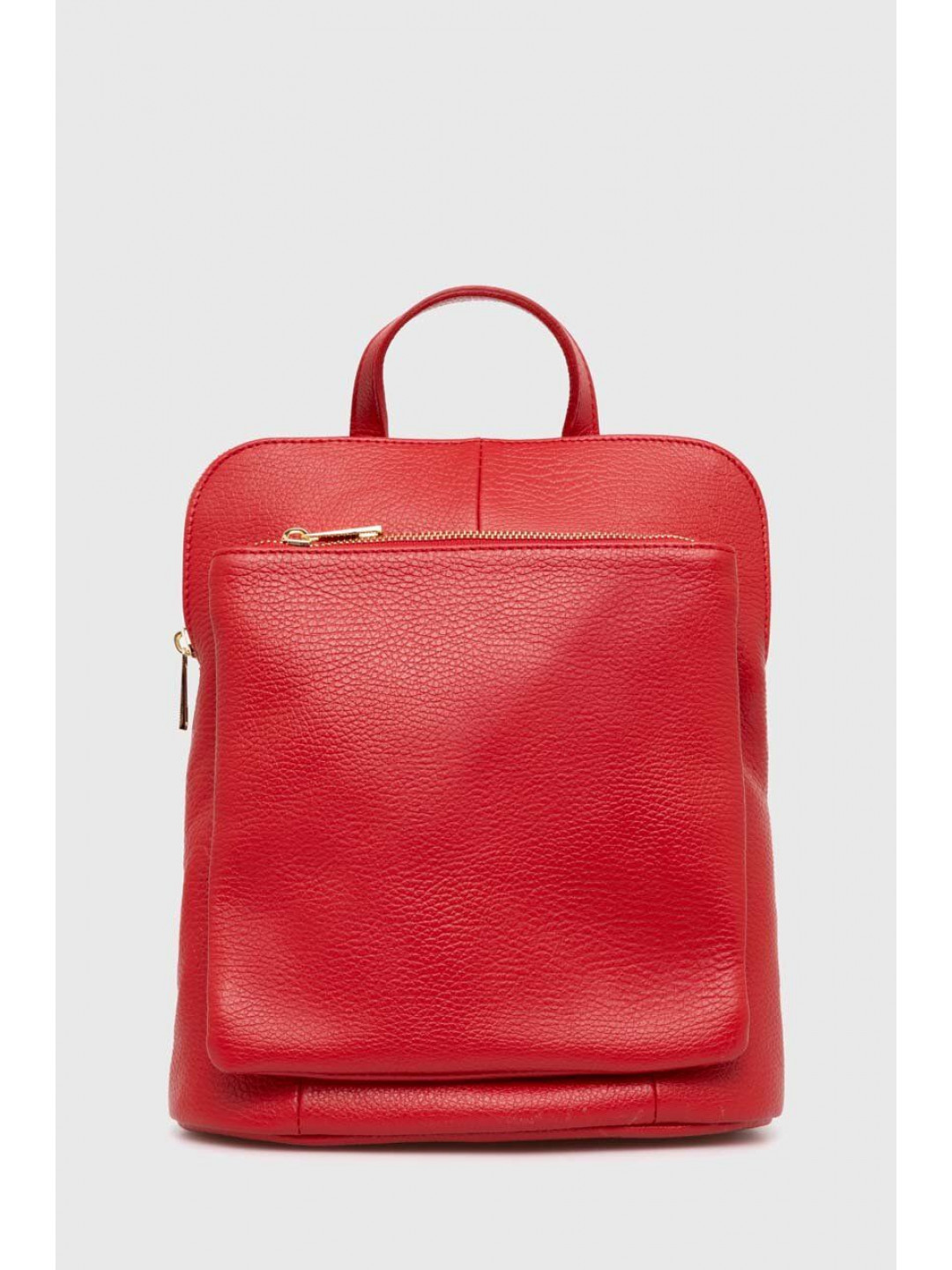 Kožený batoh Answear Lab dámský červená barva malý hladký