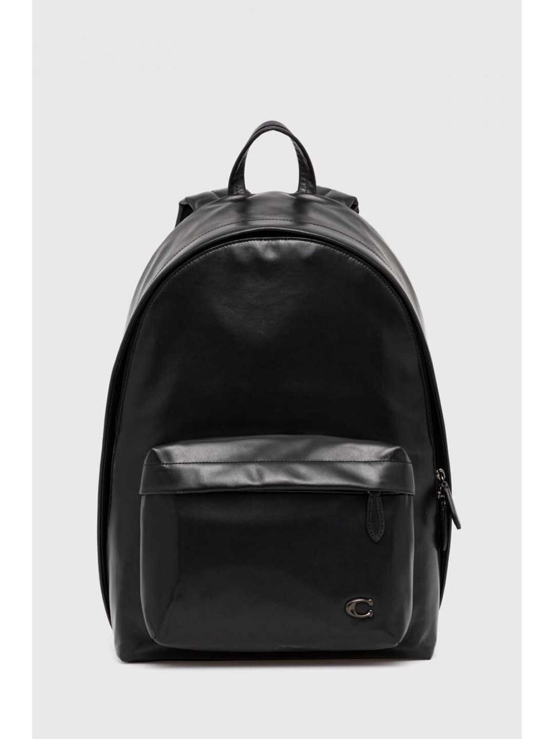 Kožený batoh Coach pánský černá barva velký hladký