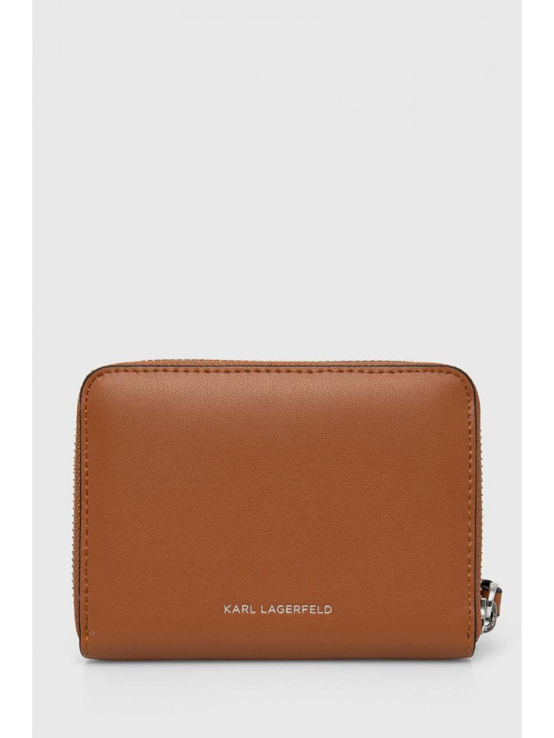 Peněženka Karl Lagerfeld hnědá barva