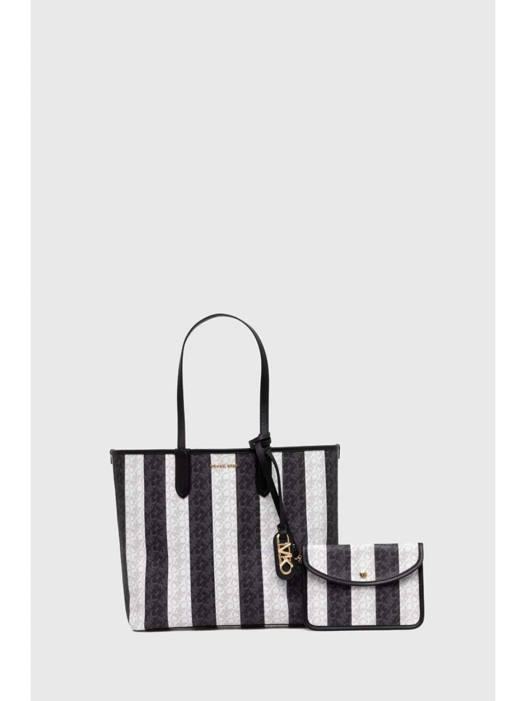 Oboustranná kabelka MICHAEL Michael Kors černá barva