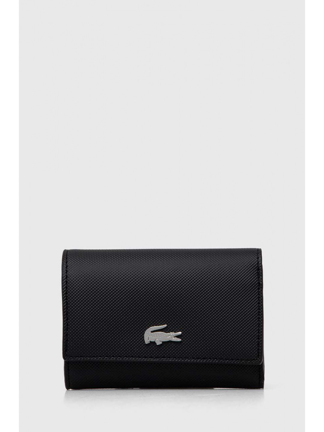 Peněženka Lacoste černá barva