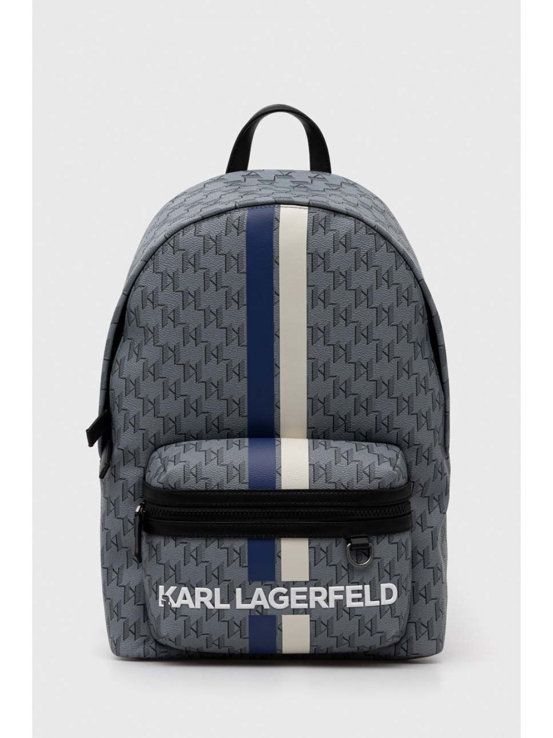 Batoh Karl Lagerfeld pánský šedá barva velký vzorovaný