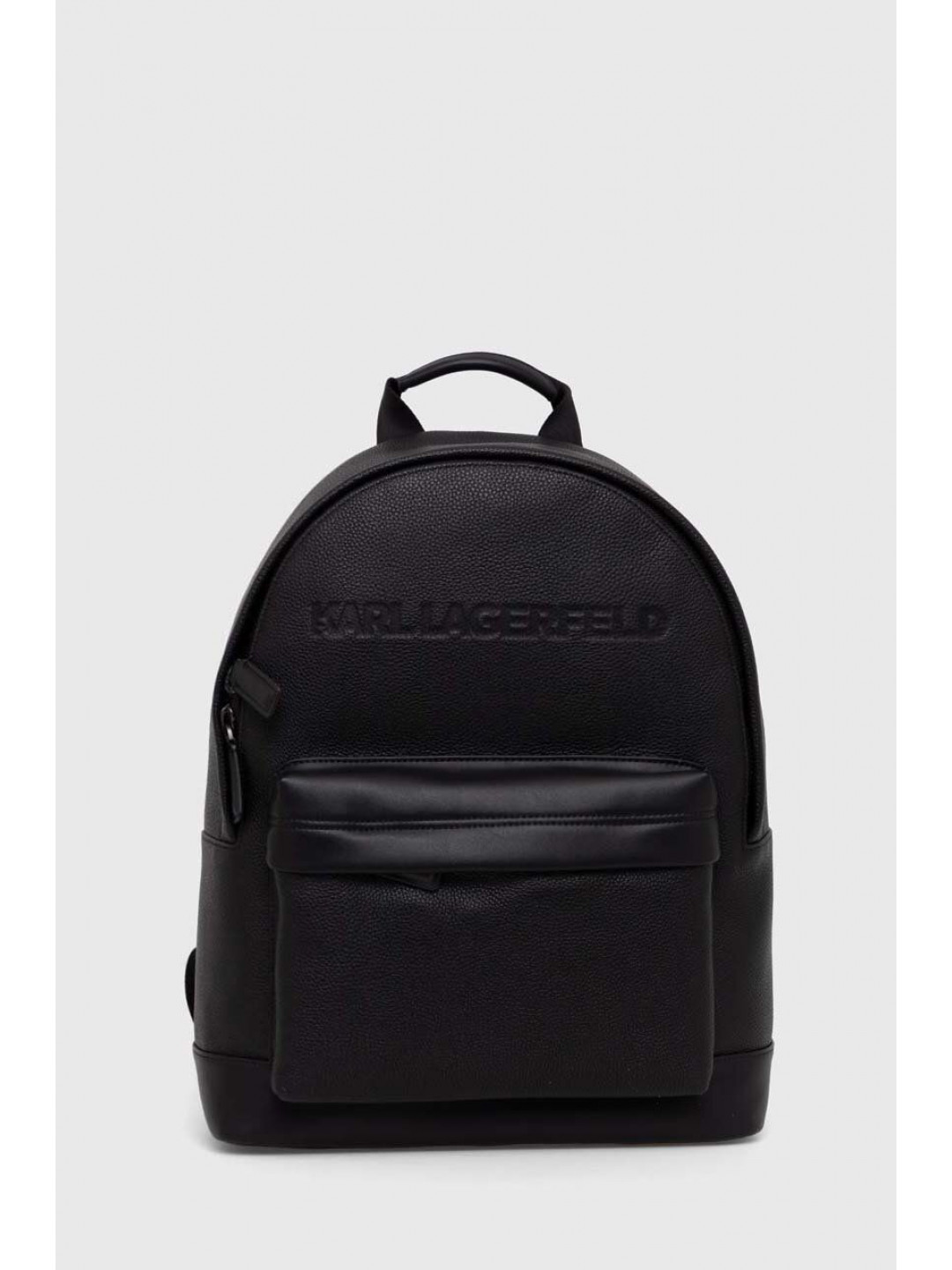 Kožený batoh Karl Lagerfeld pánský černá barva velký hladký