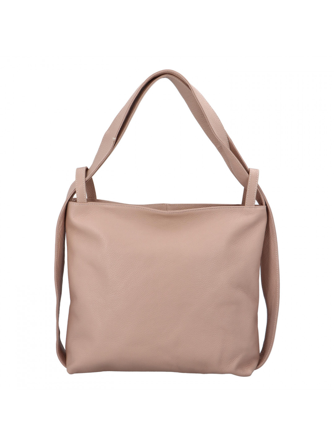 Stylový kožený kabelko-batoh Vanessa růžová