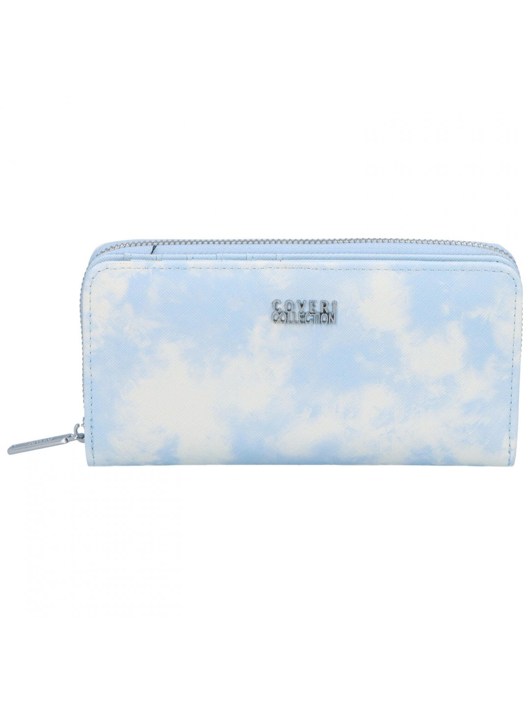 Trendová koženková peněženka Coveri Rita světle modrá