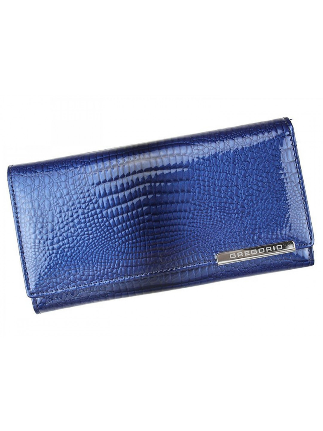 Luxusní dámská kožená peněženka s hadím vzorem Gregorio Sissi modrá