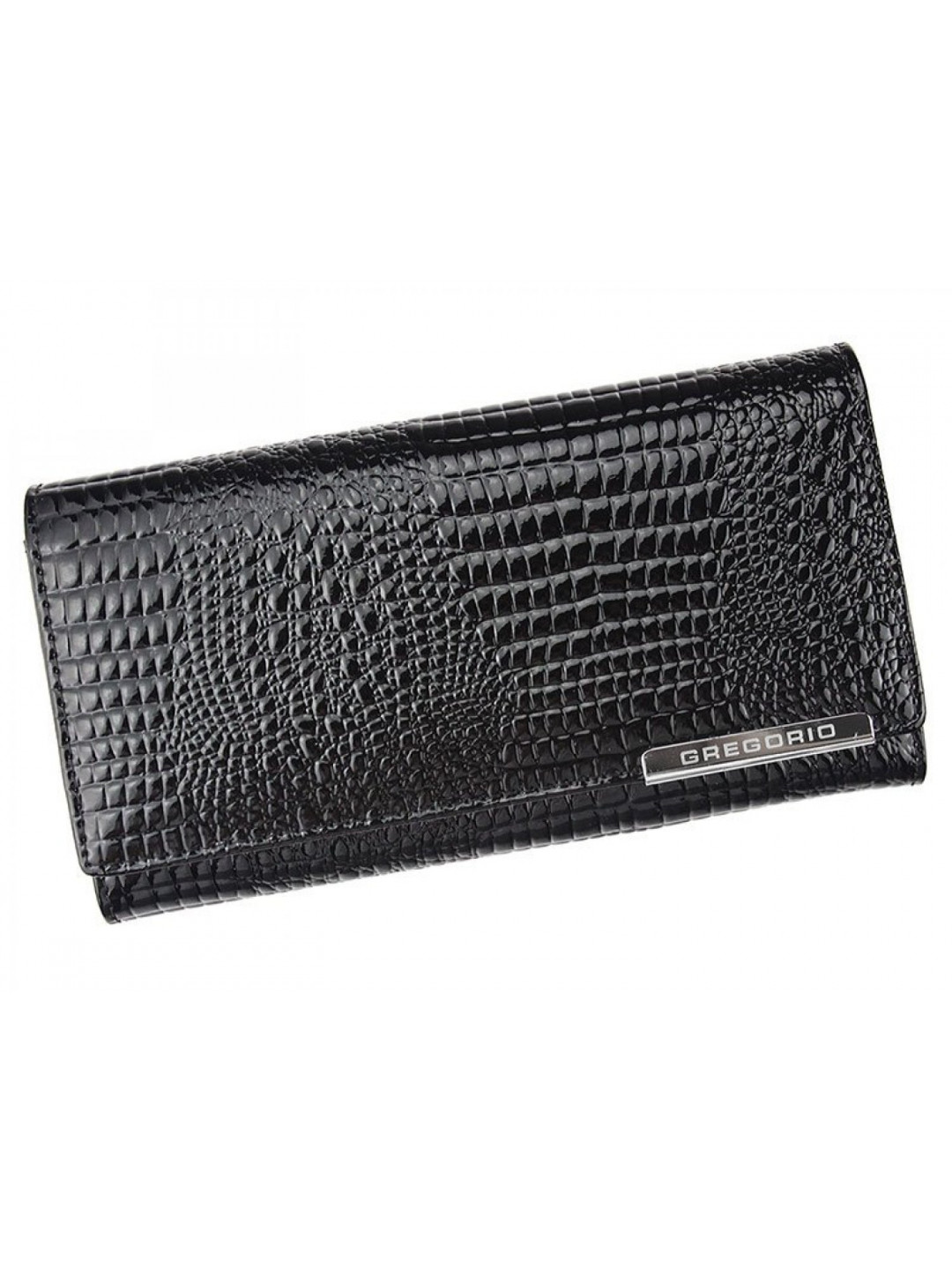 Luxusní dámská kožená peněženka s hadím vzorem Gregorio Sissi černá