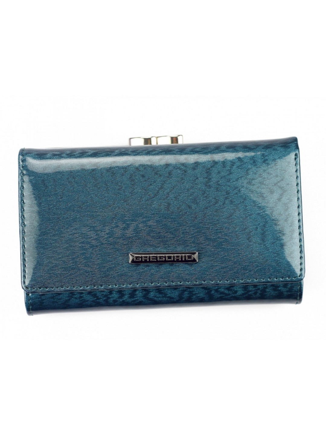 Dámská střední kožená peněženka Azalea modrá