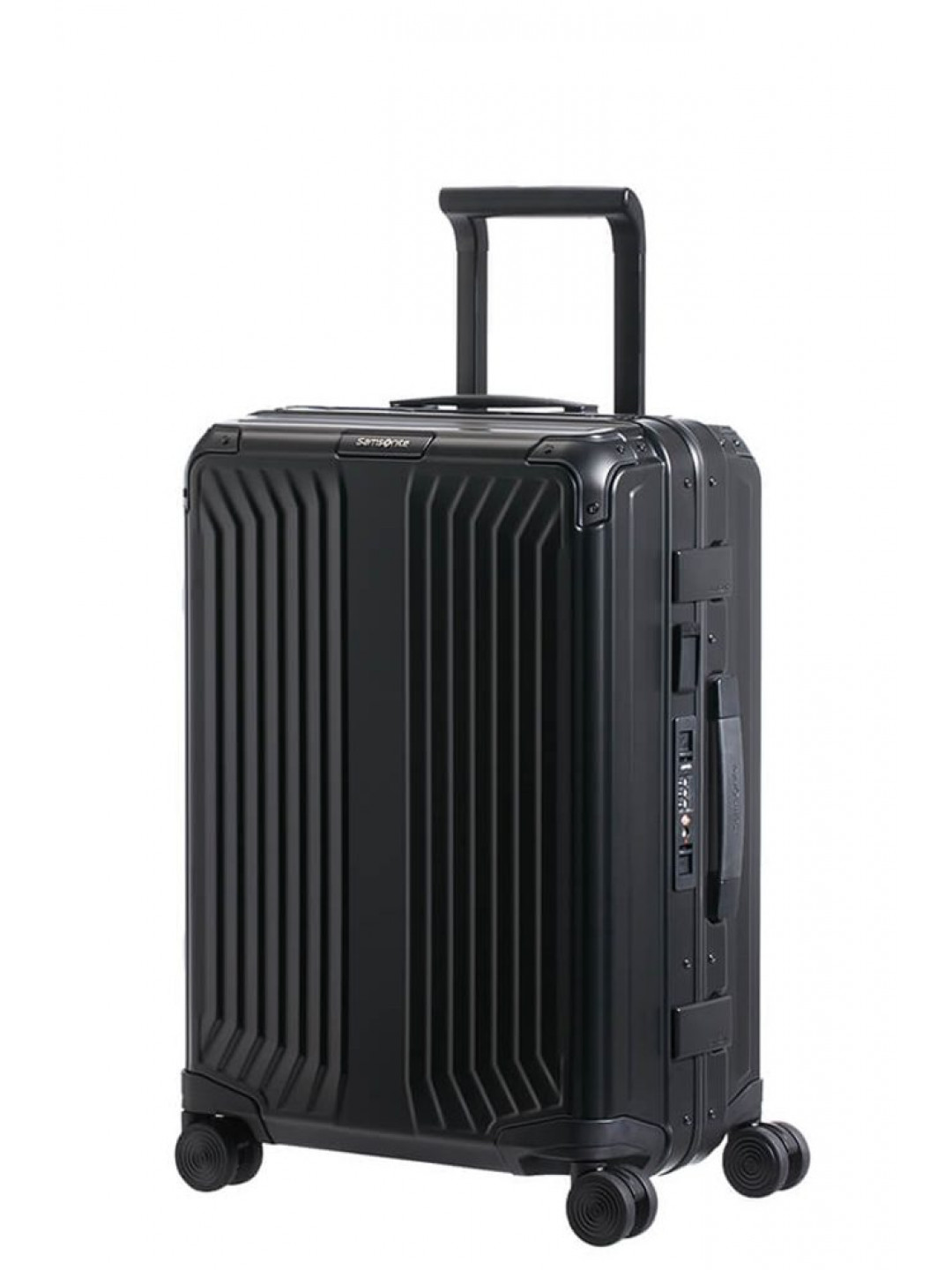 Samsonite Kabinový hliníkový cestovní kufr Lite-Box Alu S 40 l – černá