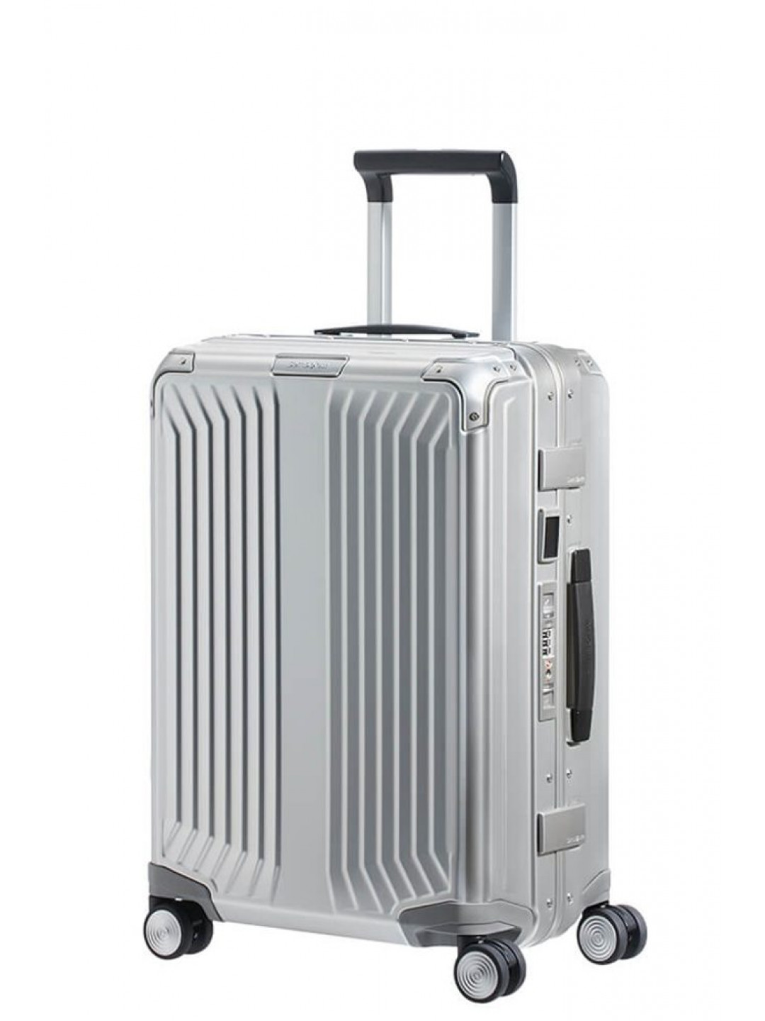 Samsonite Kabinový hliníkový cestovní kufr Lite-Box Alu S 40 l – stříbrná