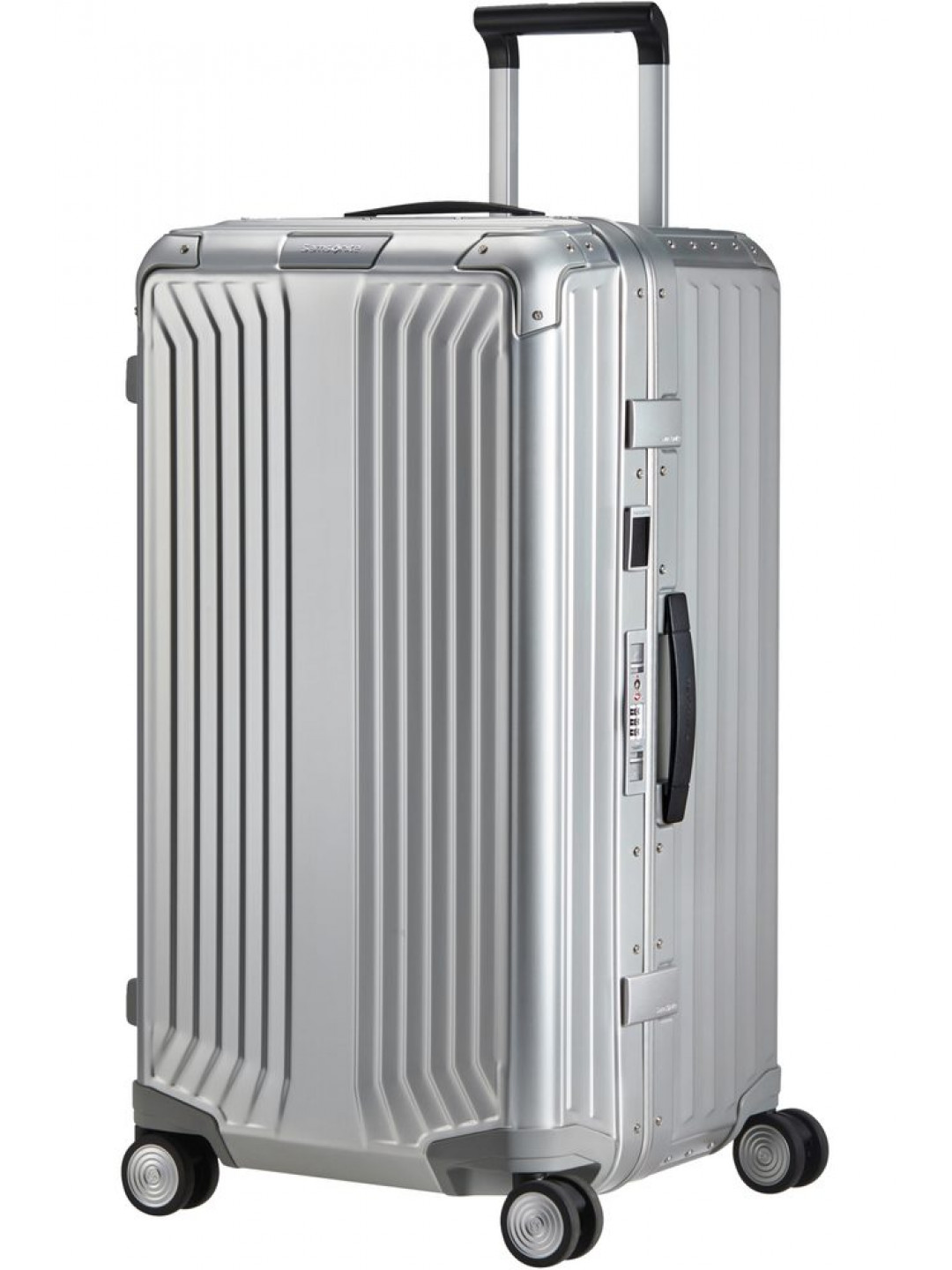 Samsonite Hliníkový cestovní kufr Lite -Box Alu Trunk L 93 l – stříbrná