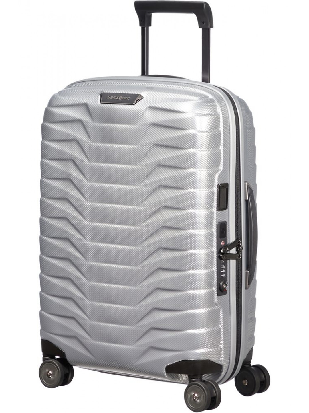 Samsonite Kabinový cestovní kufr Proxis EXP S 38 44 l – stříbrná