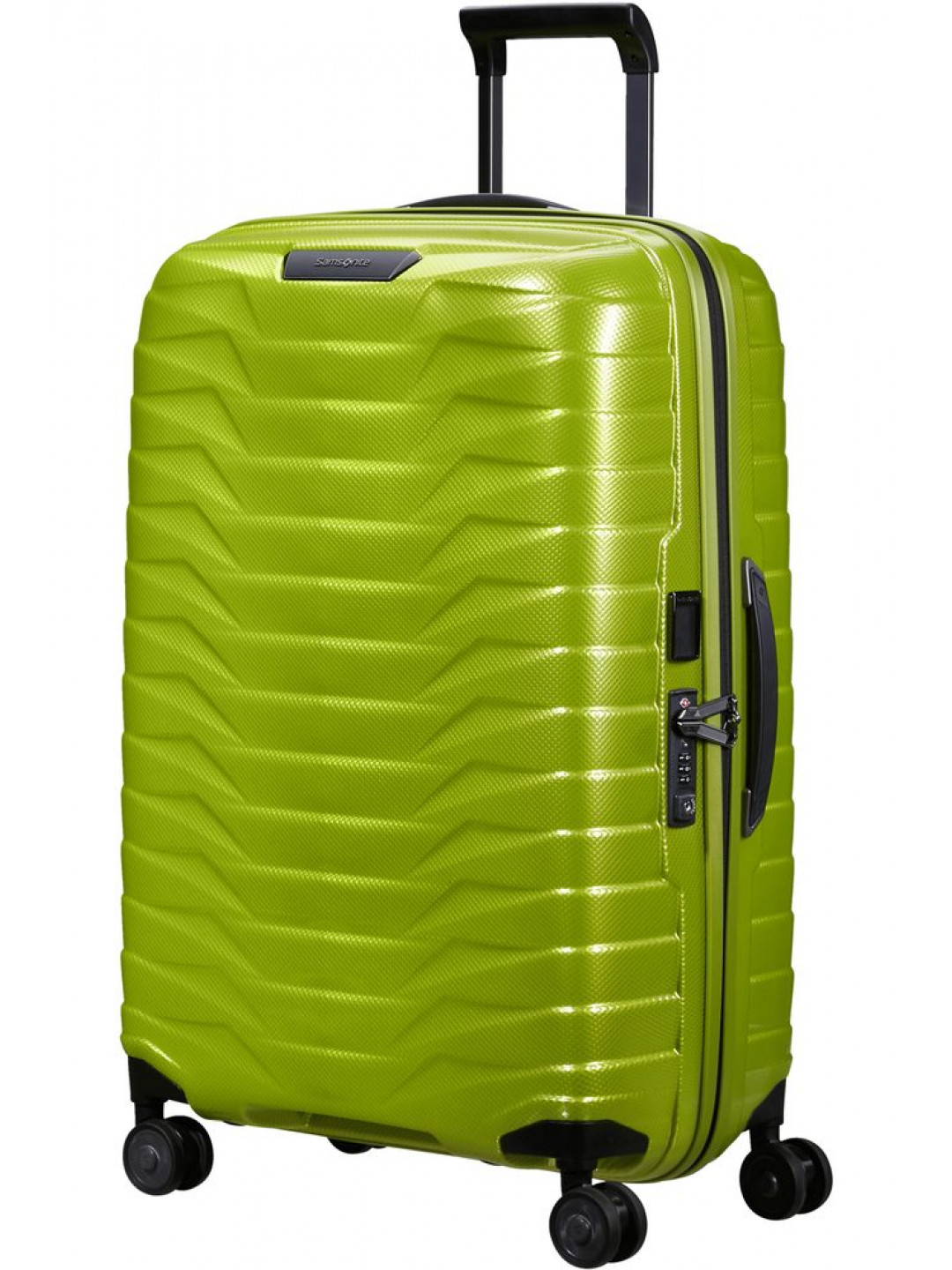 Samsonite Skořepinový cestovní kufr Proxis M 75 l – zelená