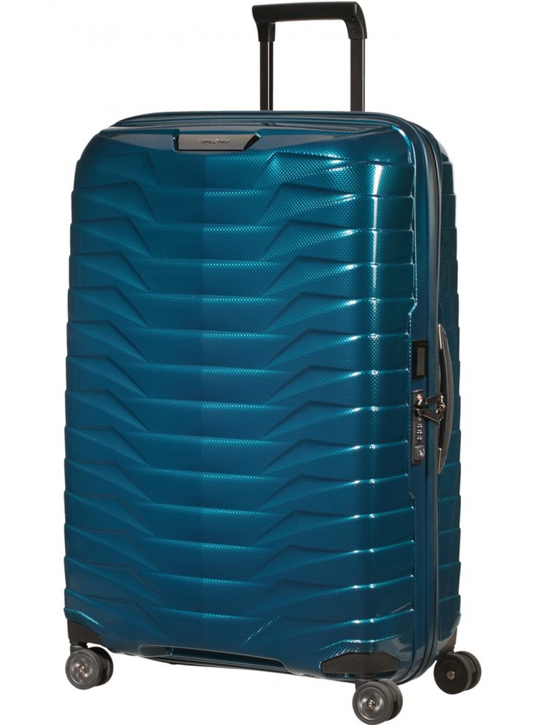 Samsonite Skořepinový cestovní kufr Proxis L 98 l – modrá