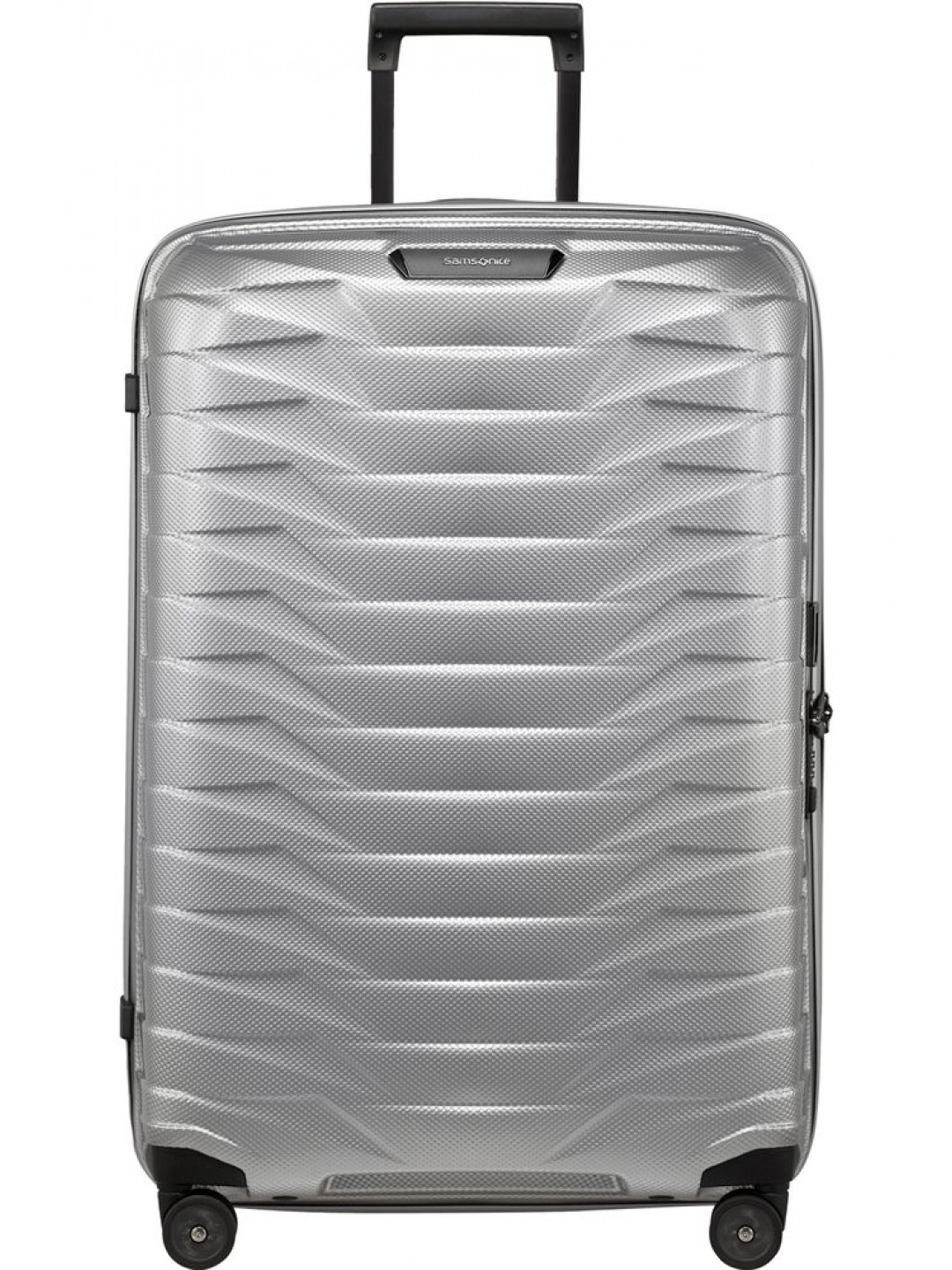 Samsonite Skořepinový cestovní kufr Proxis L 98 l – stříbrná