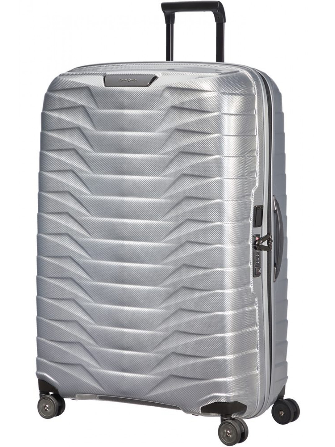 Samsonite Skořepinový cestovní kufr Proxis XL 125 l – stříbrná