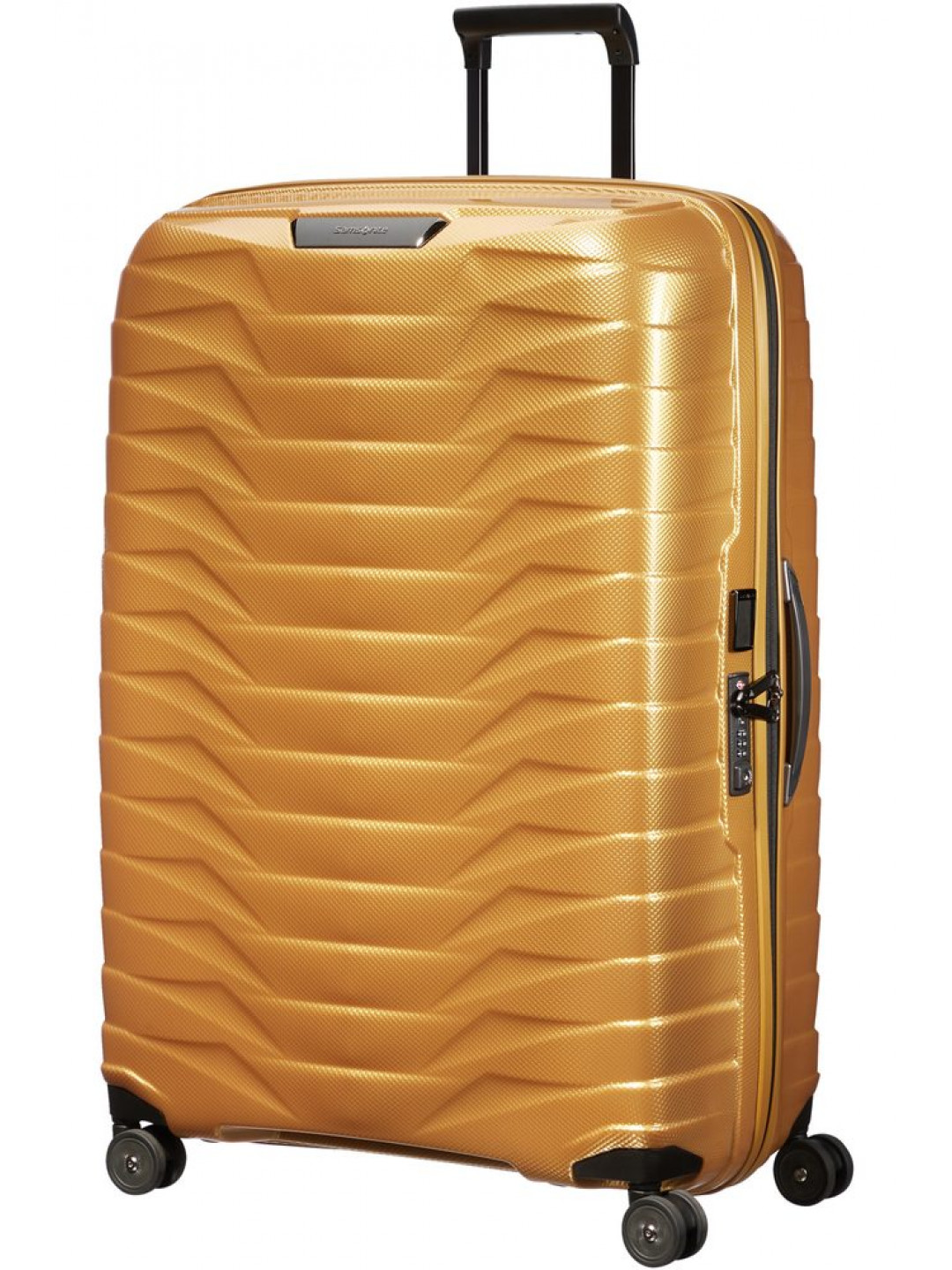 Samsonite Skořepinový cestovní kufr Proxis XL 125 l – zlatá
