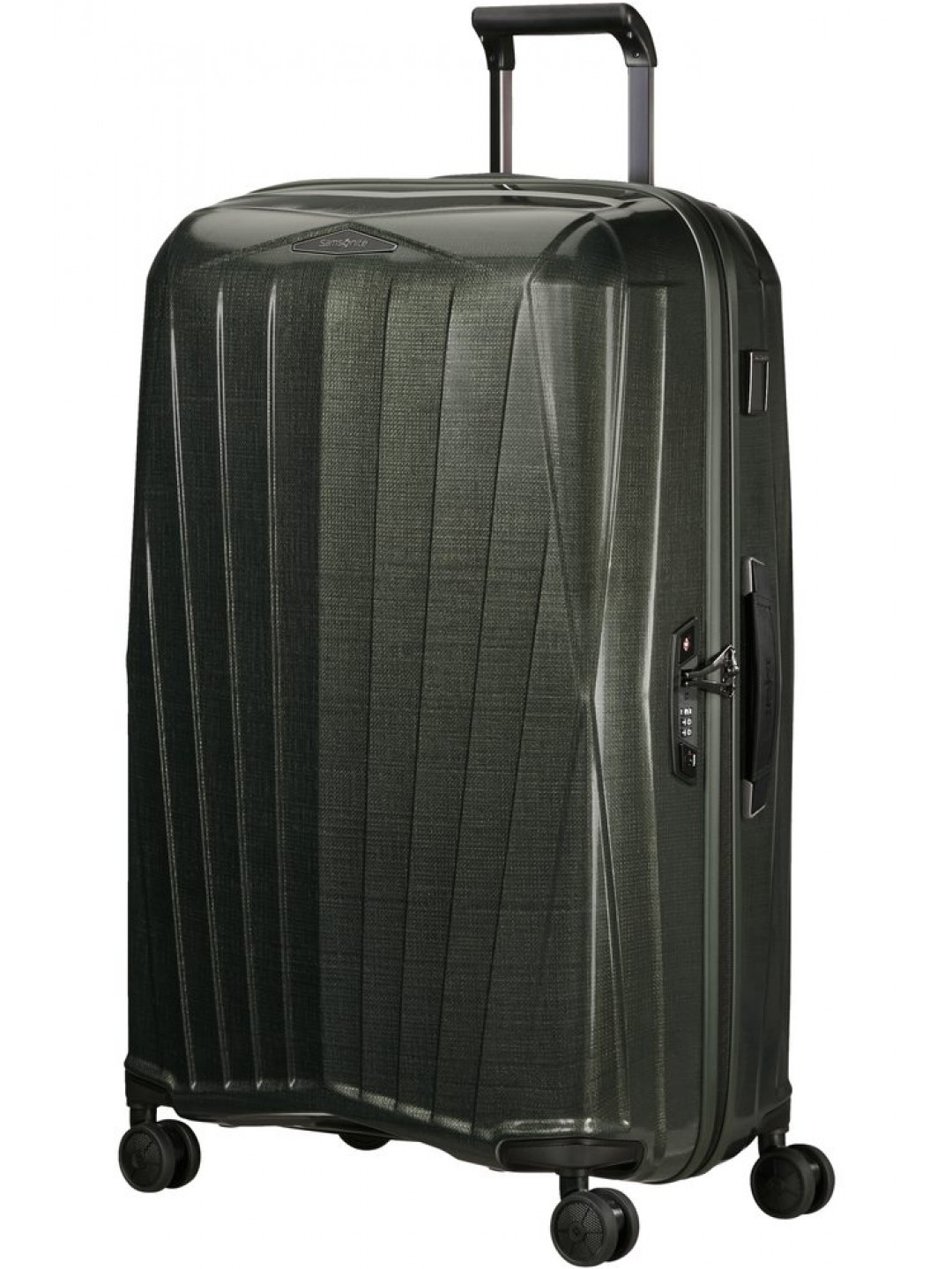 Samsonite Skořepinový cestovní kufr Major-Lite L 100 l – tmavě zelená