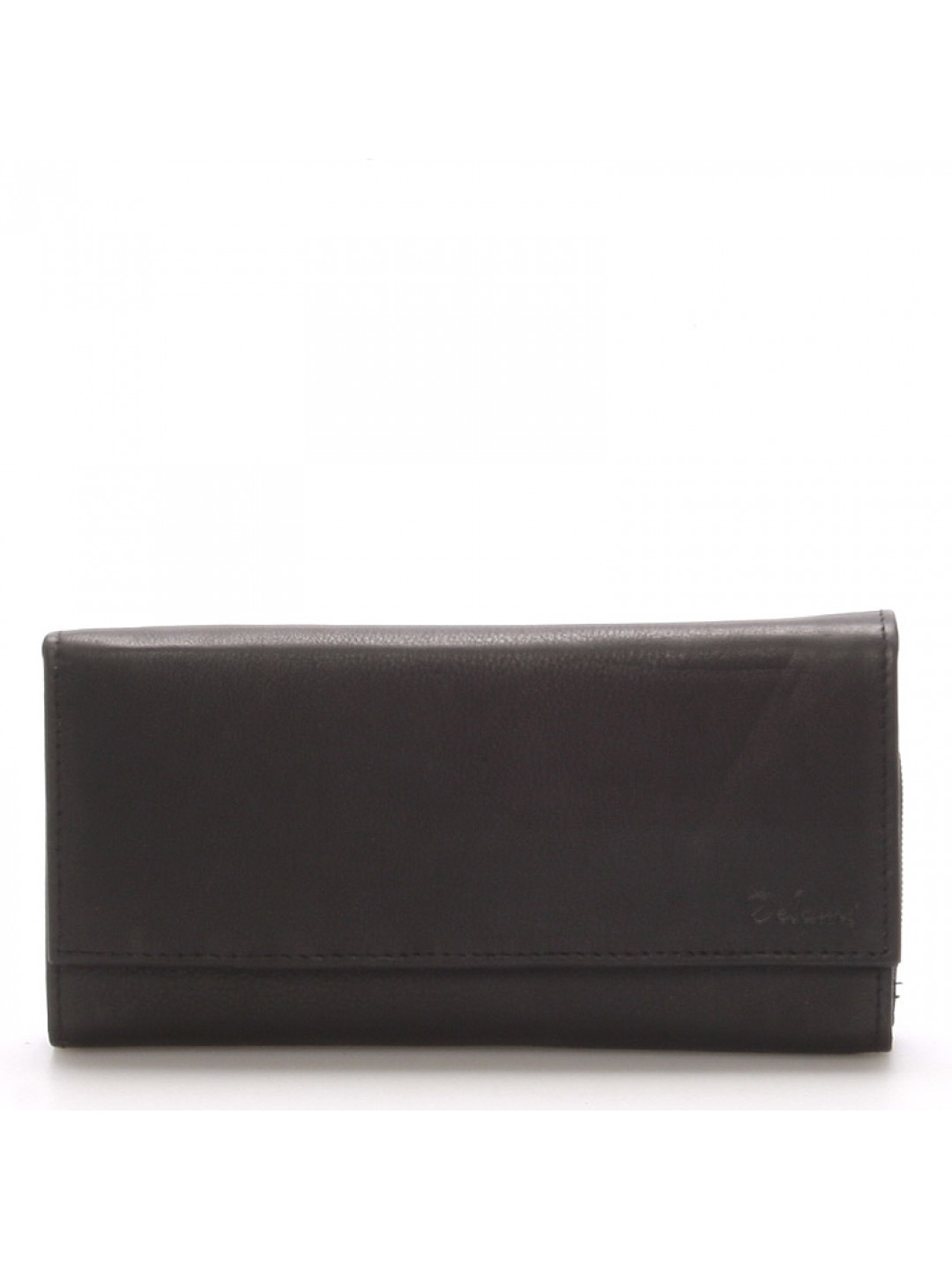 Velká kožená černá peněženka – Delami Juse