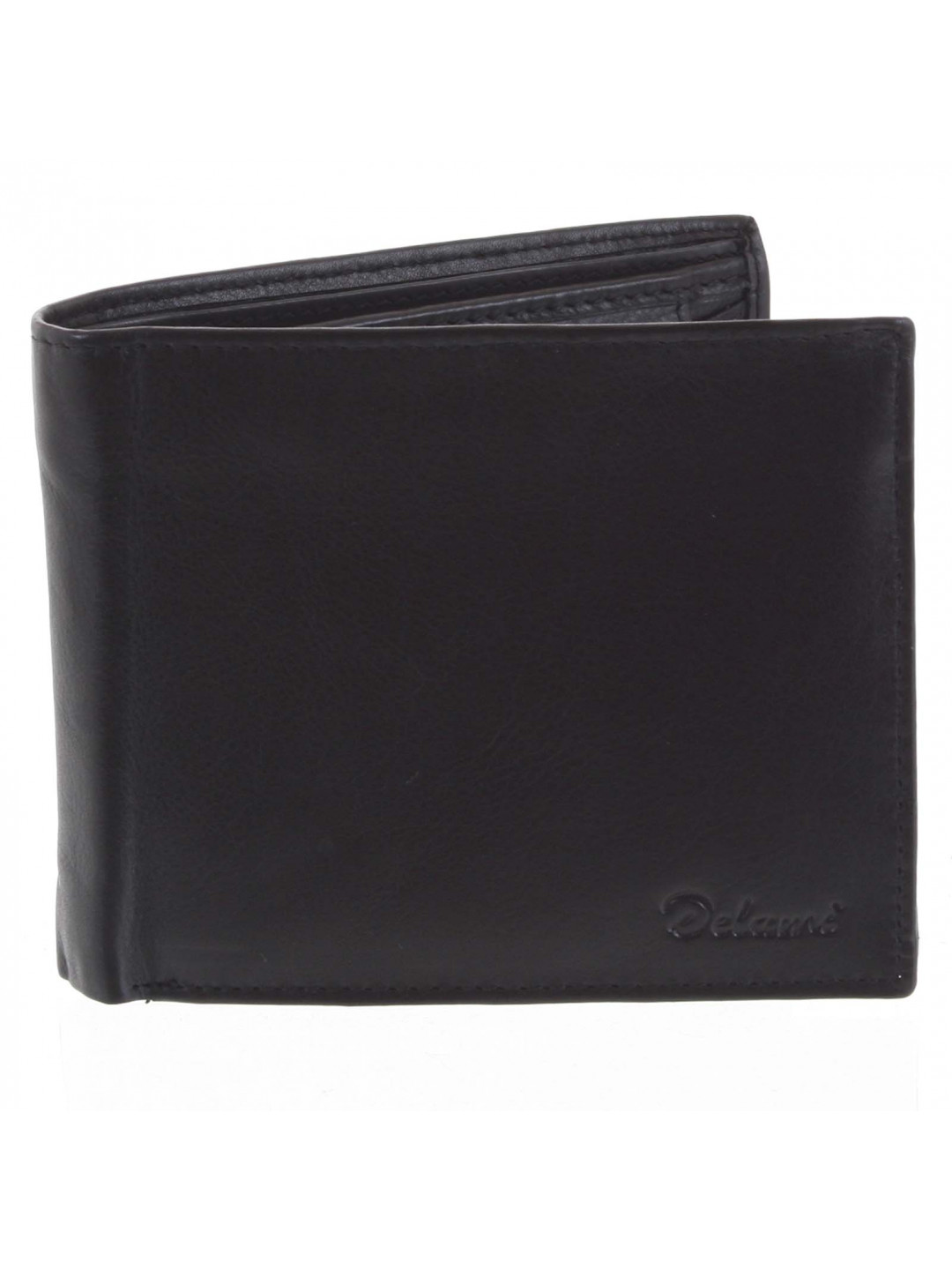 Pánská kožená peněženka černá – Delami Five