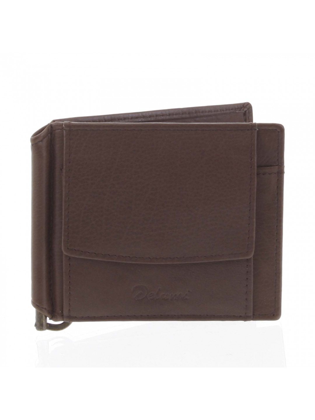 Malá kožená hnědá peněženka – Delami 8697