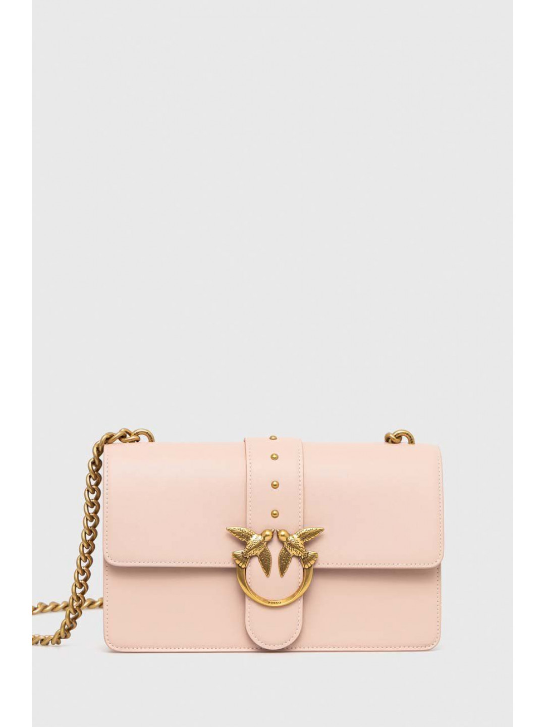 Kožená kabelka Pinko růžová barva 100051 A0F1