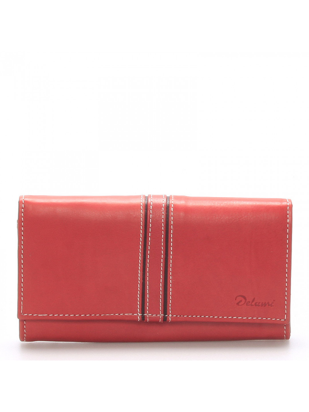 Dámská kožená peněženka červená – Delami Lestiel