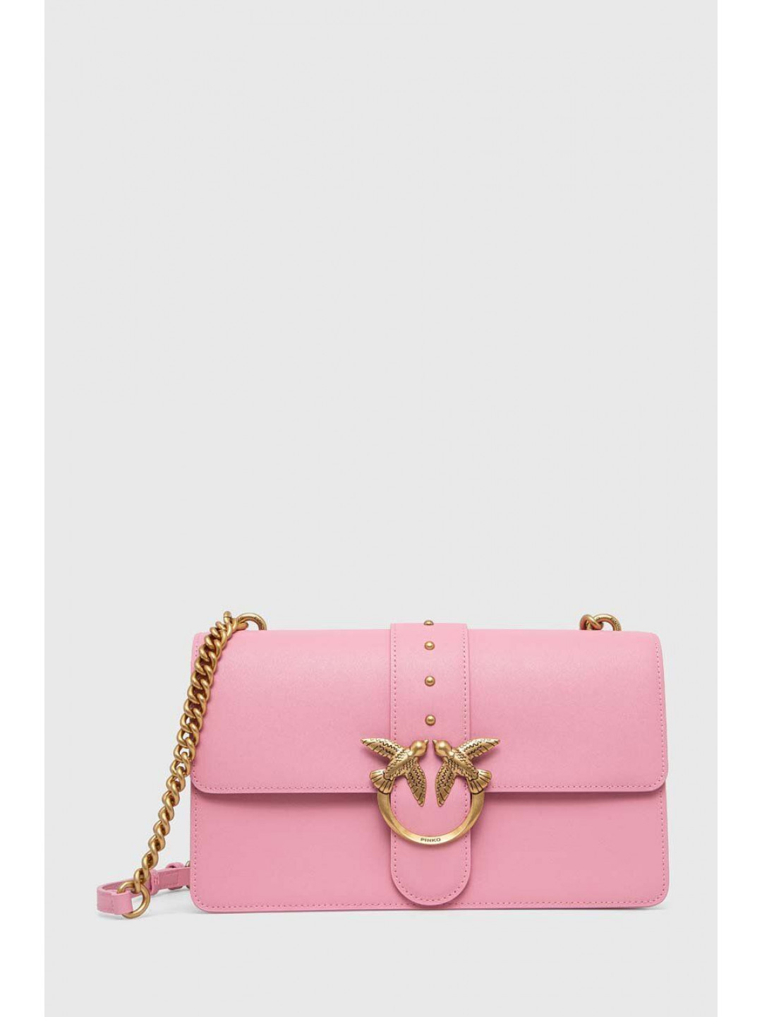 Kožená kabelka Pinko růžová barva 100053 A0F1
