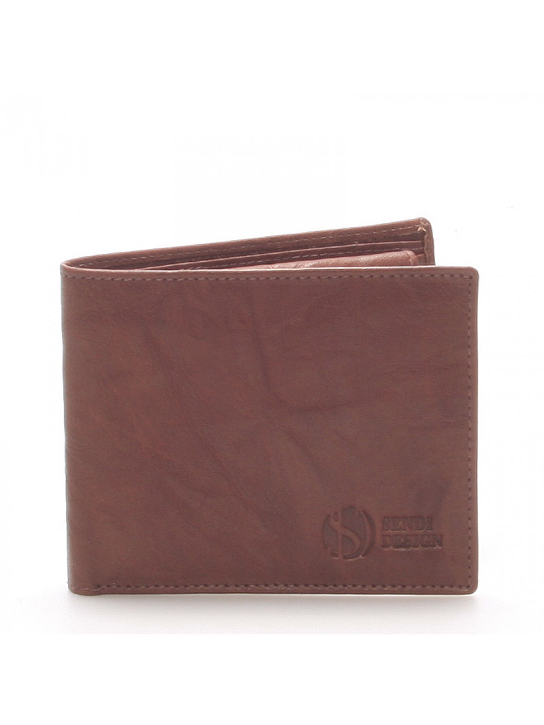 Elegantní kožená hnědá peněženka – Sendi Design 46