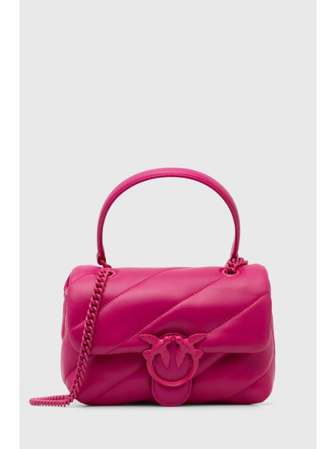 Kožená kabelka Pinko růžová barva 100039 A1JO