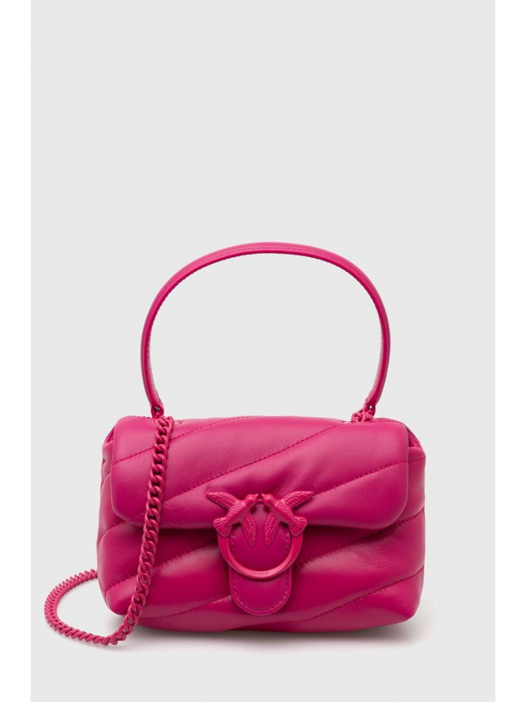Kožená kabelka Pinko růžová barva 100040 A1JO