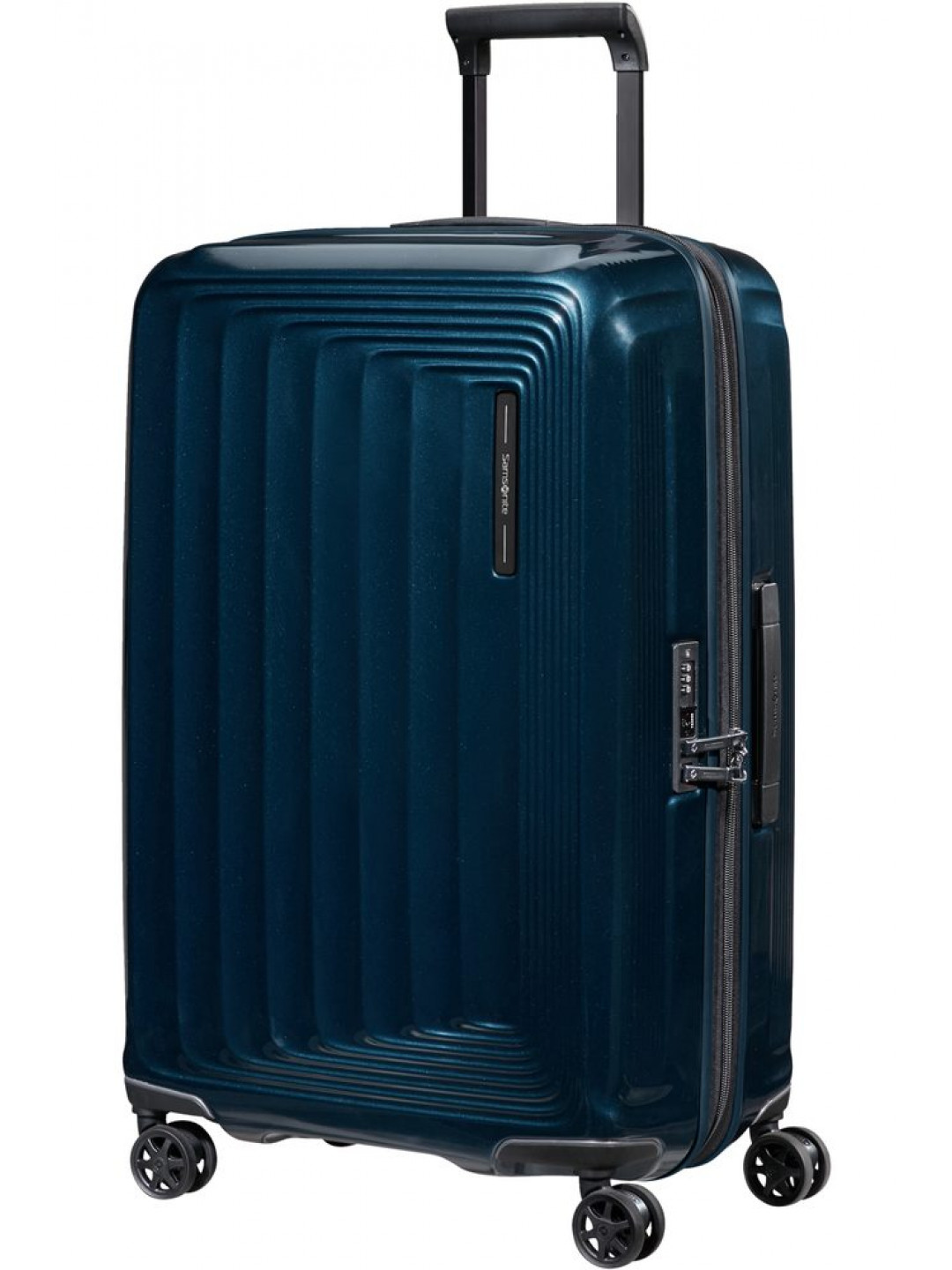 Samsonite Skořepinový cestovní kufr Nuon EXP 79 86 l – tmavě modrá