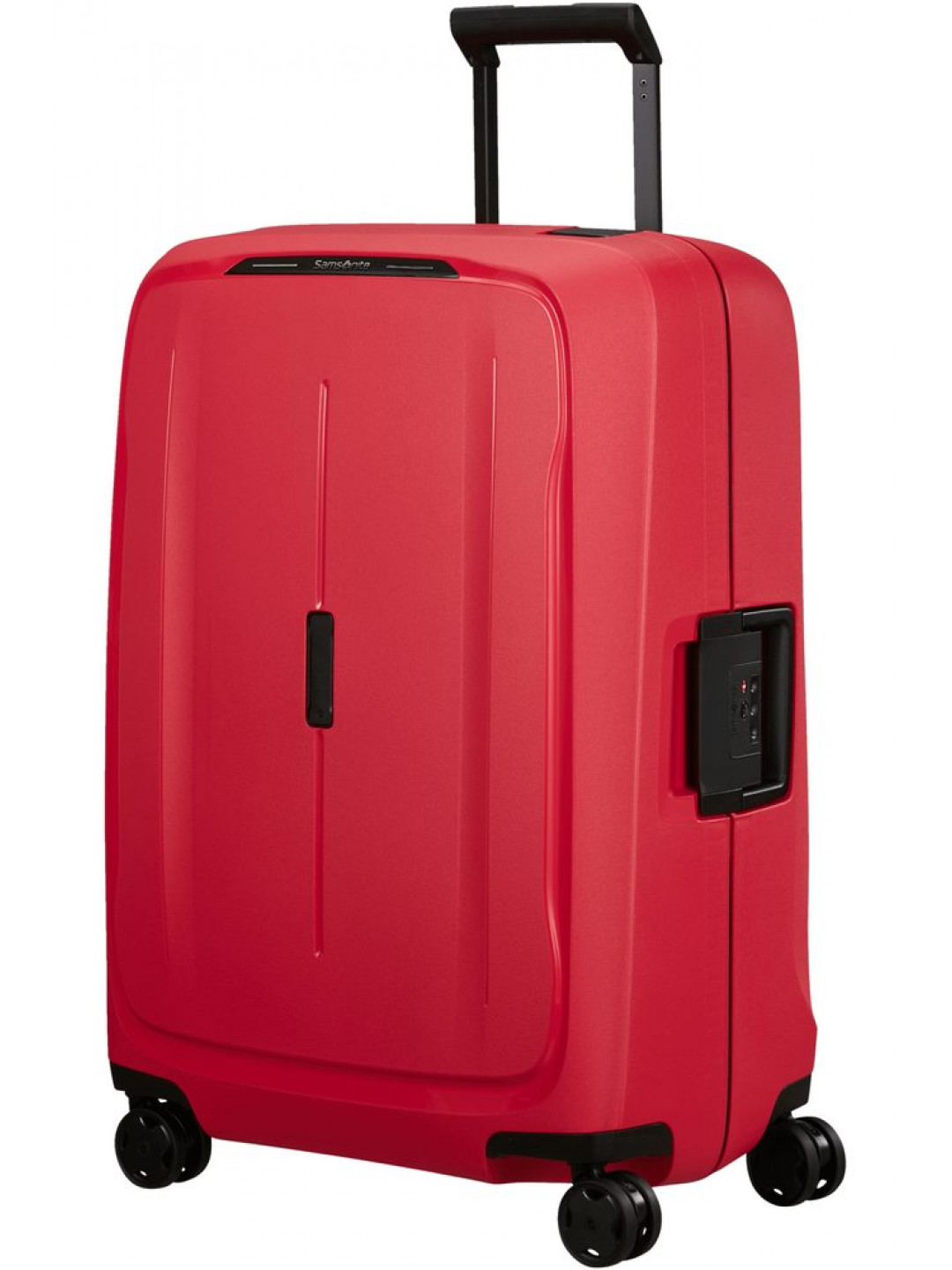 Samsonite Skořepinový cestovní kufr Essens M 88 l – červená