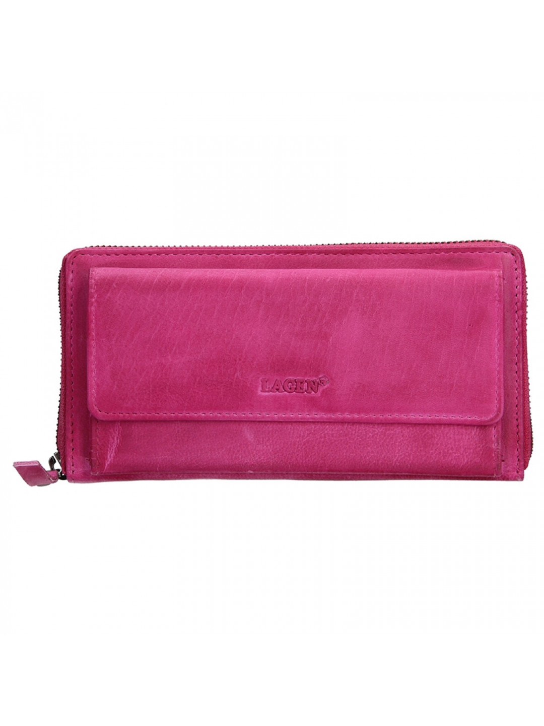 Dámská kožená peněženka Lagen Maria – růžová