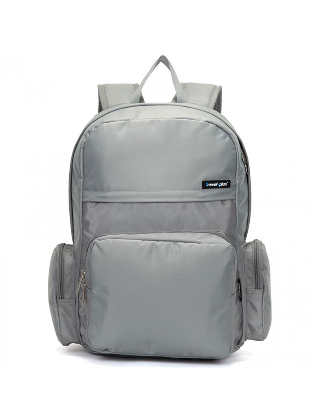 Školní a cestovní šedý batoh – Travel plus 0109