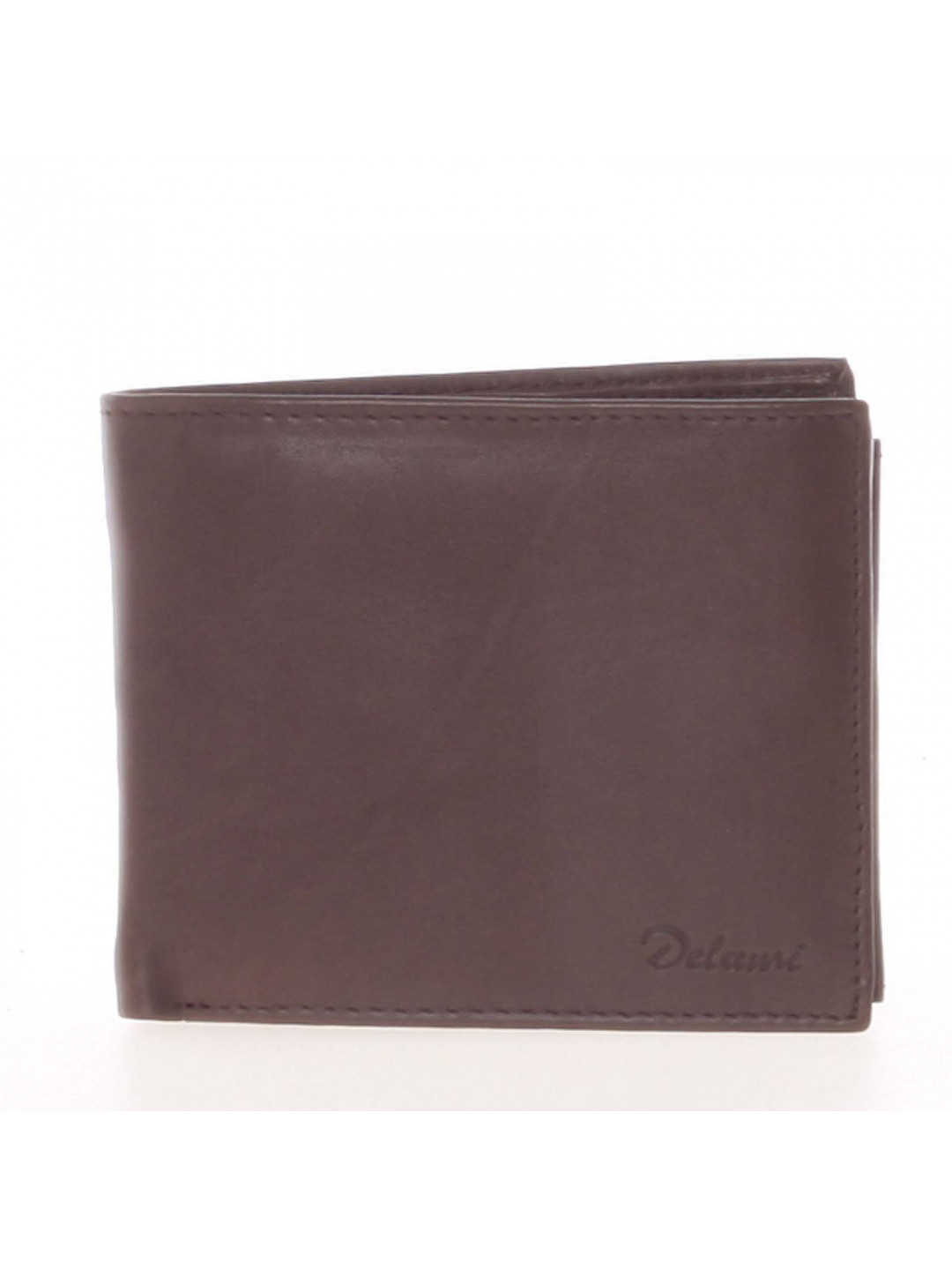 Pánská kožená peněženka hnědá – Delami Five