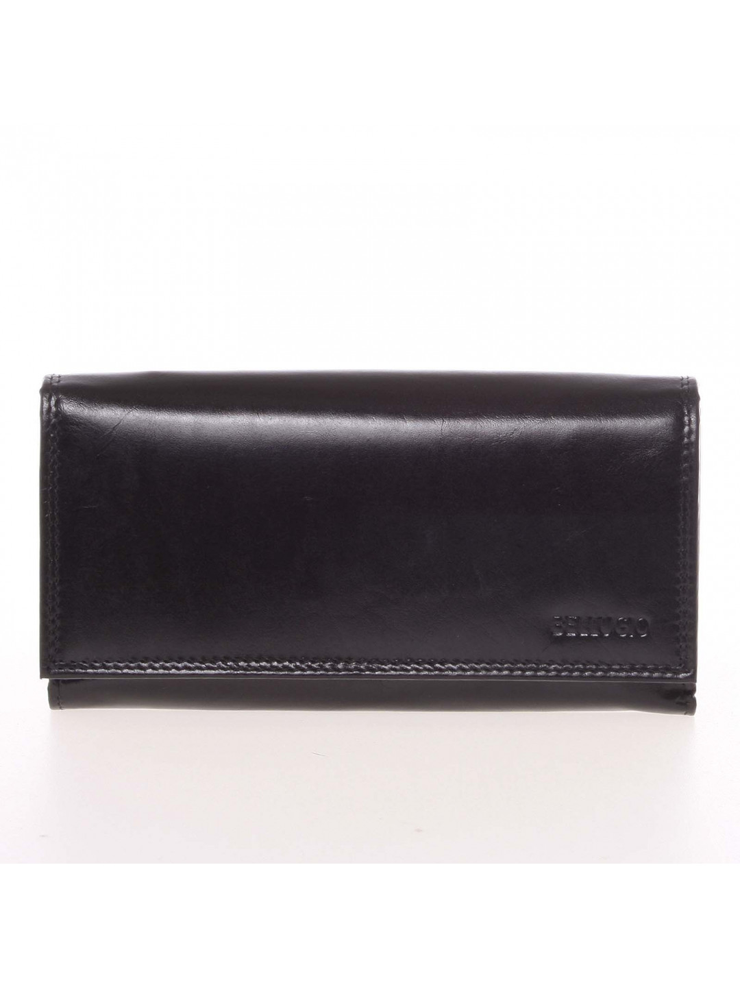 Velká dámská černá kožená peněženka – Bellugio Omega