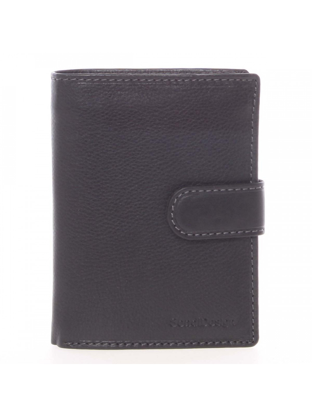Černá pánská kožená peněženka – SendiDesign Sampson