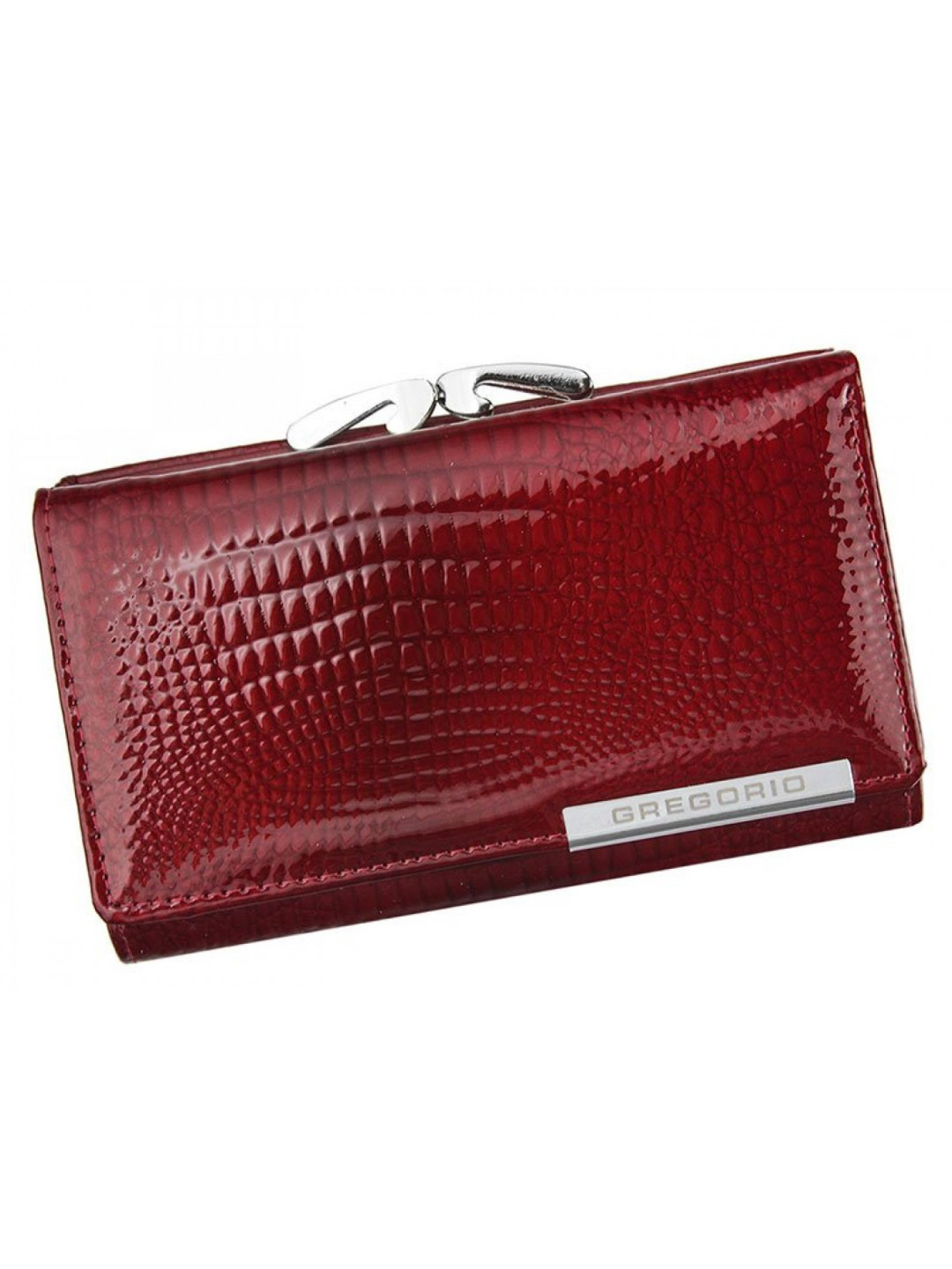 Elegantní kožená lakovaná peněženka Gregorio TALIA červená