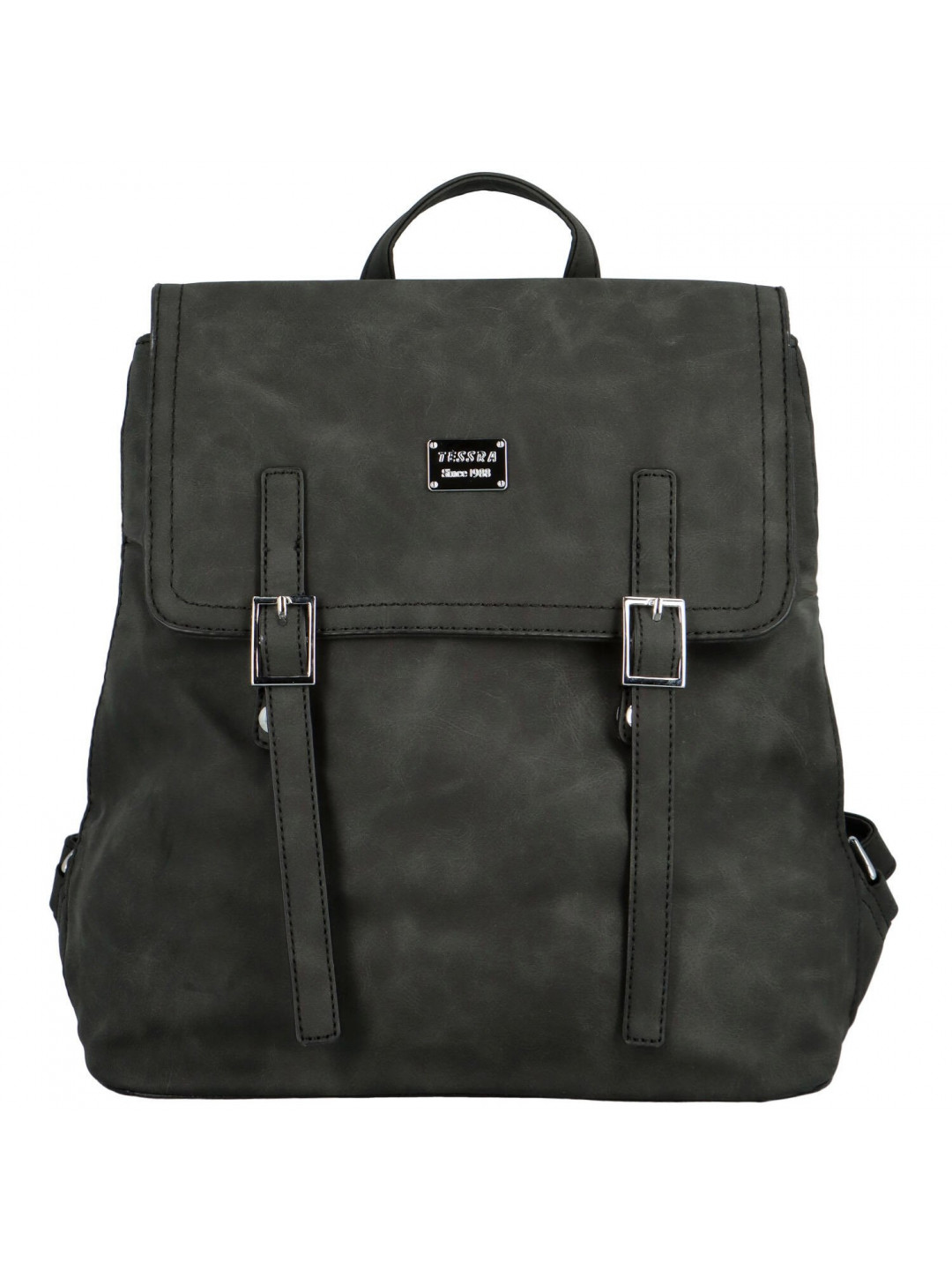Trendy dámský koženkový kabelko-batoh Erlea černá