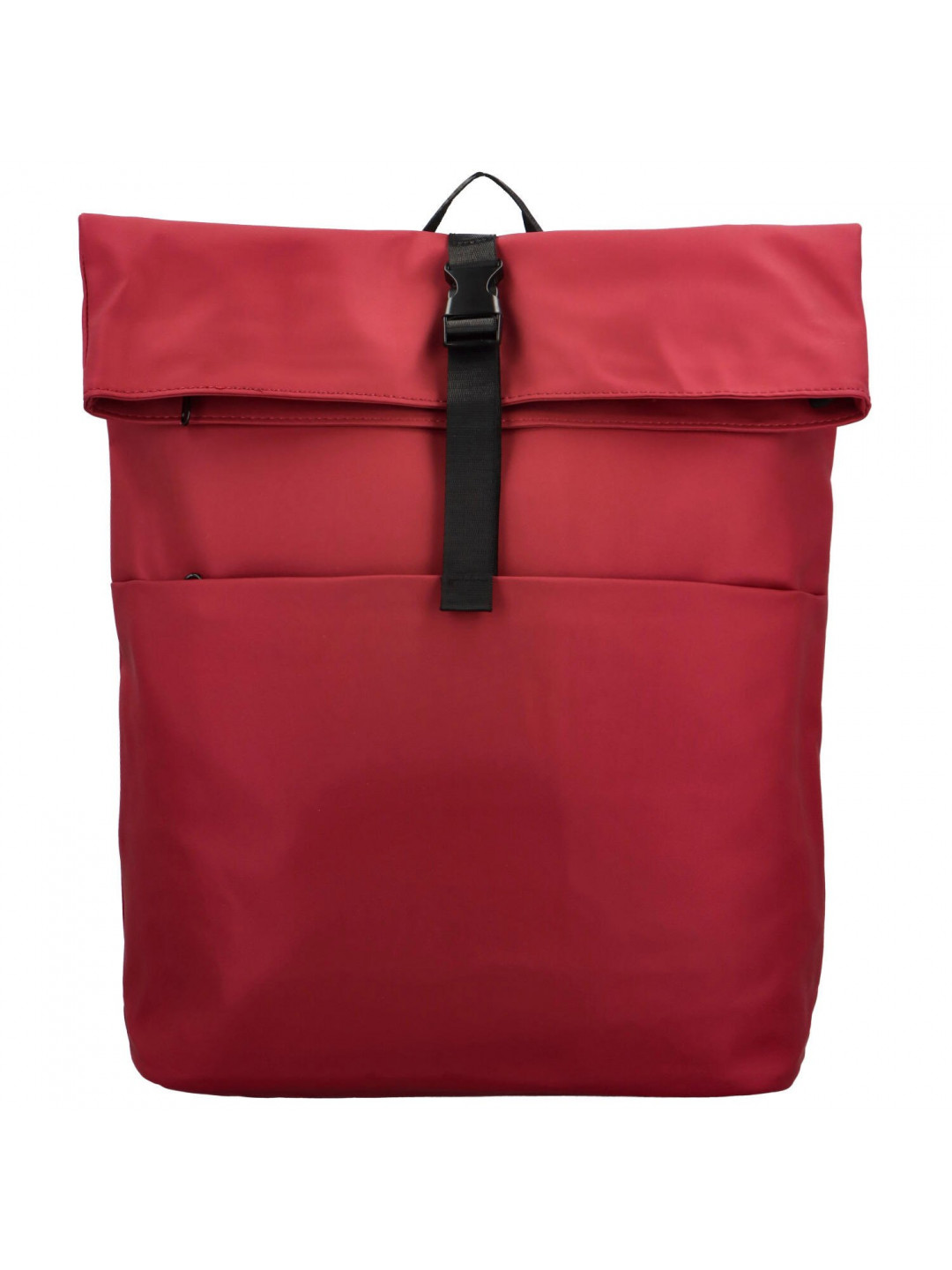 Trendy dámský pogumovaný batoh Ustym červená