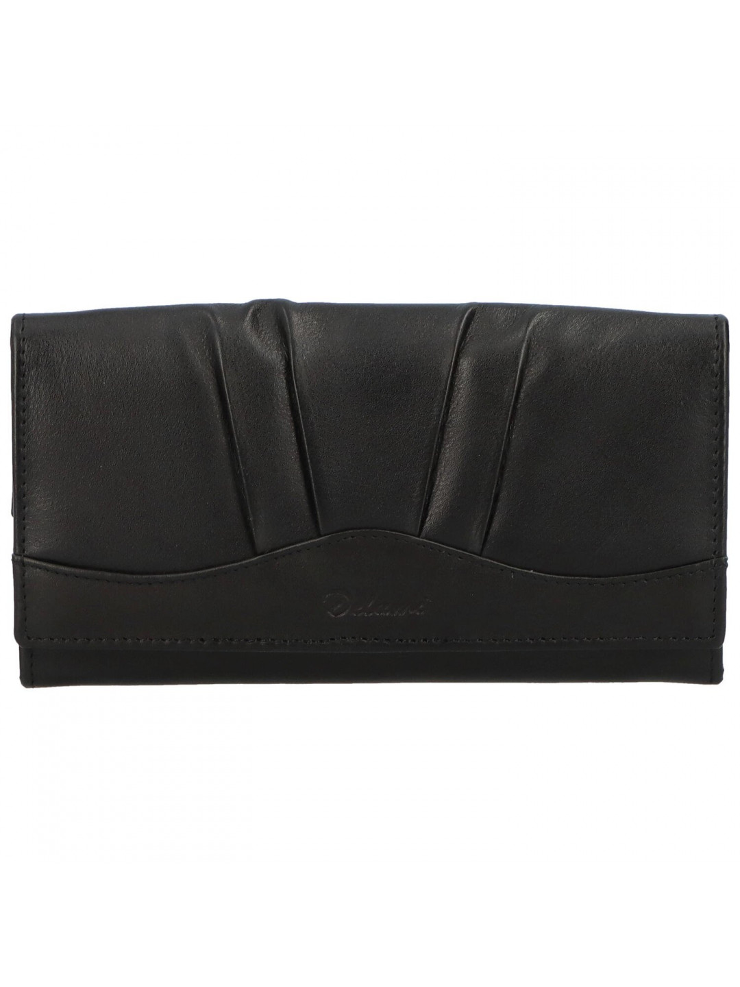 Dámská kožená peněženka černá – Delami Gislinde